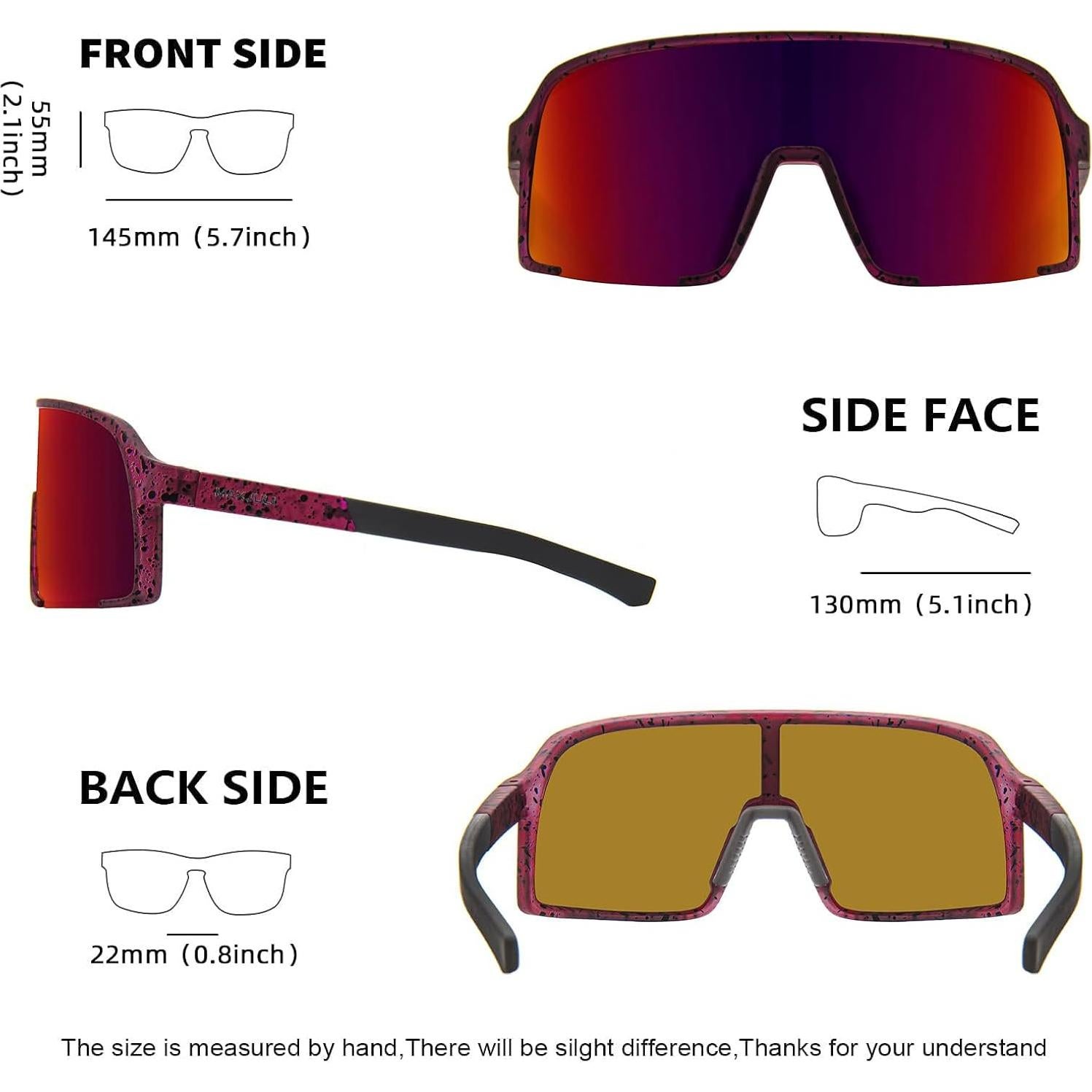 Gafas de Sol Polarizadas MAXJULI 8121 UV400 para Deportes