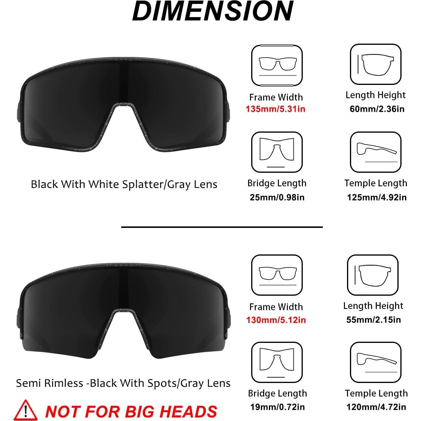 Gafas de Sol Polarizadas MAXJULI Unisex UV400 para Deportes