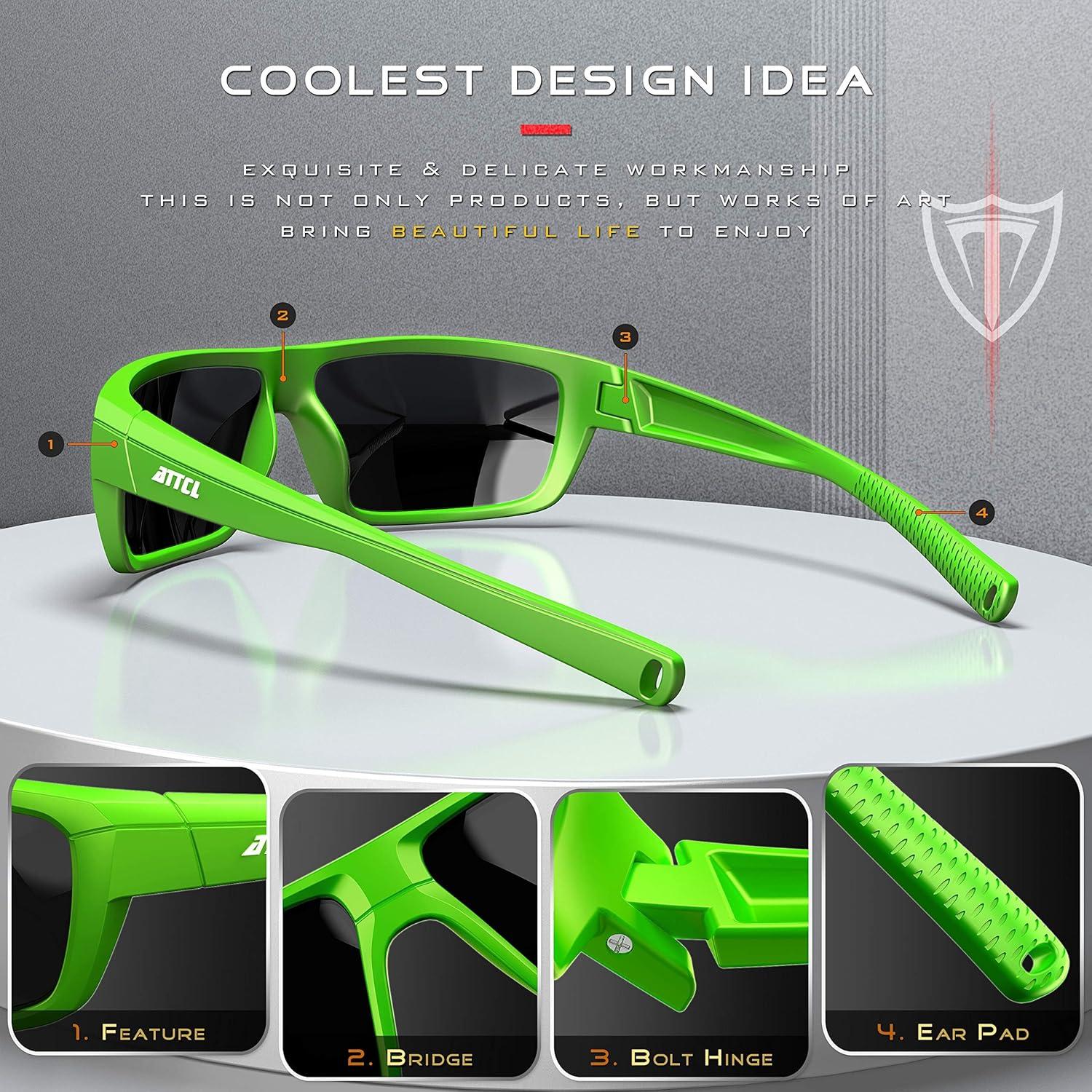 Gafas de sol polarizadas ATTCL para hombres - UV400 y ligeras