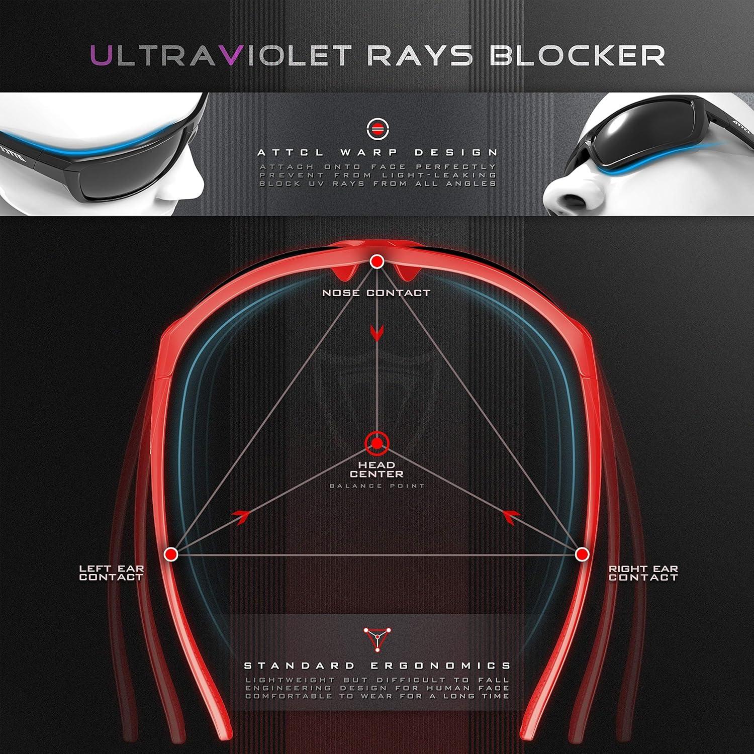 Gafas de sol polarizadas ATTCL para hombres - UV400 y TR90