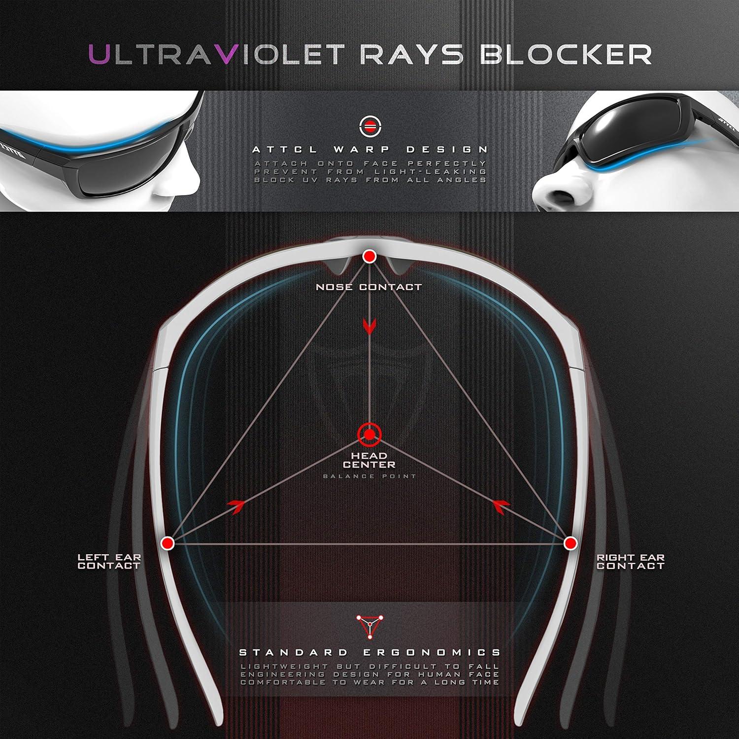 Gafas de sol polarizadas ATTCL para hombres - UV400 y TR90