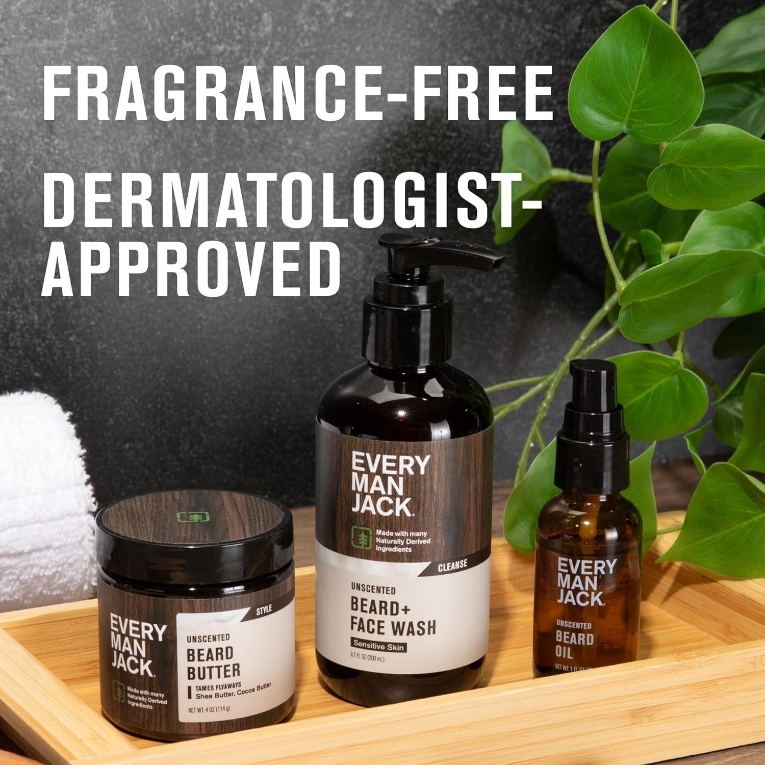 Every Man Jack Paquete de Cuidado de Barba Sin Fragancia