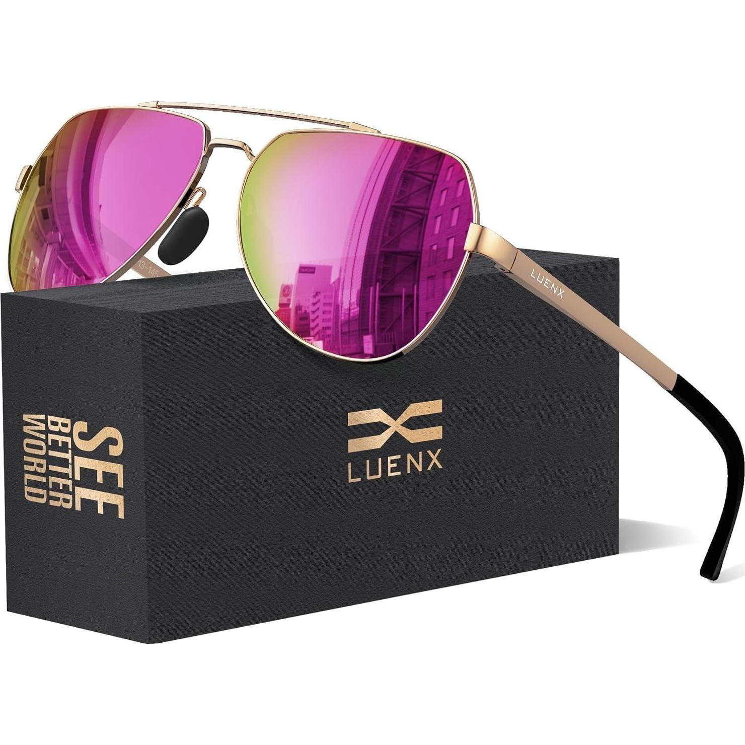 Gafas de sol LUENX Aviador Polarizadas UV400 para Adultos