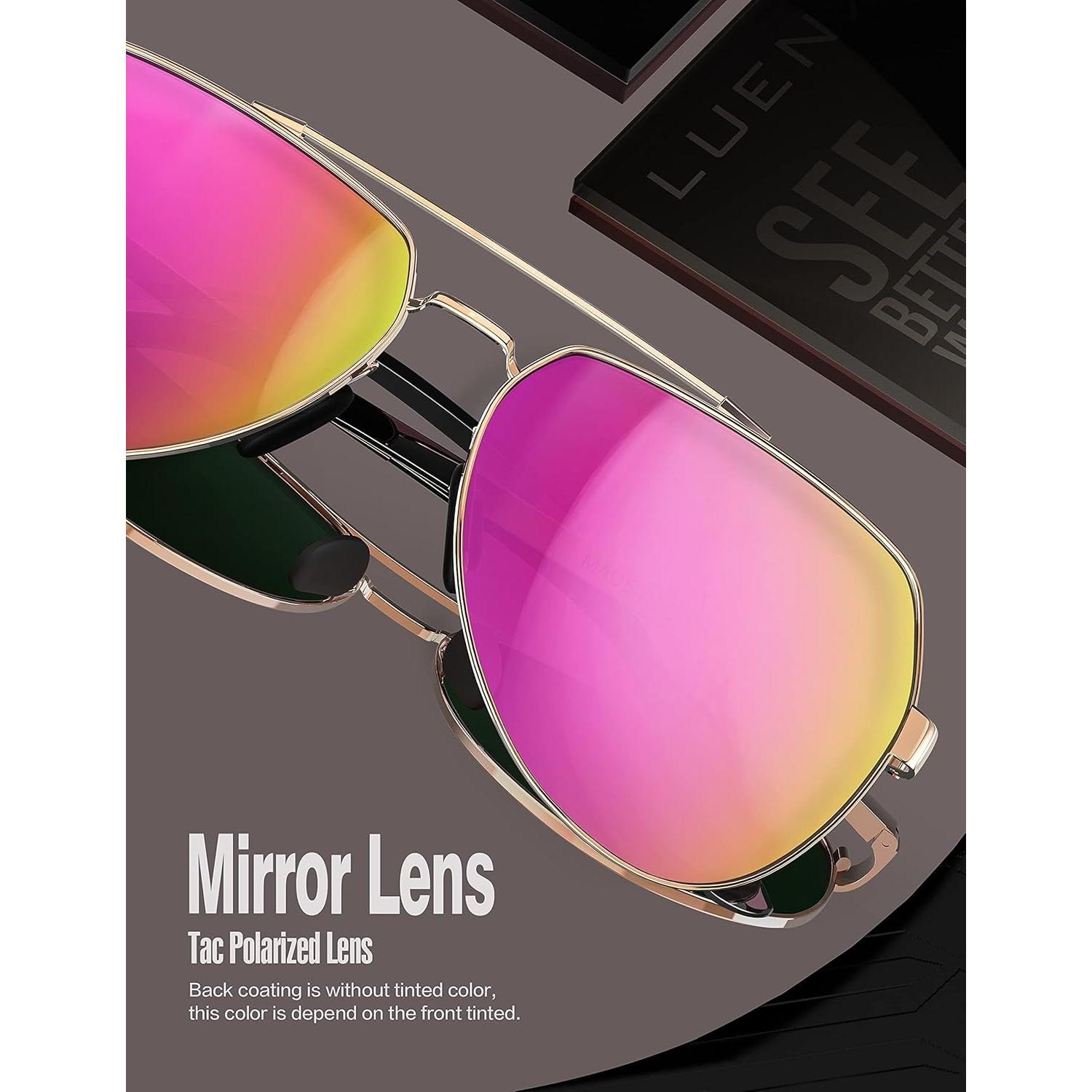 Gafas de sol LUENX Aviador Polarizadas UV400 para Adultos