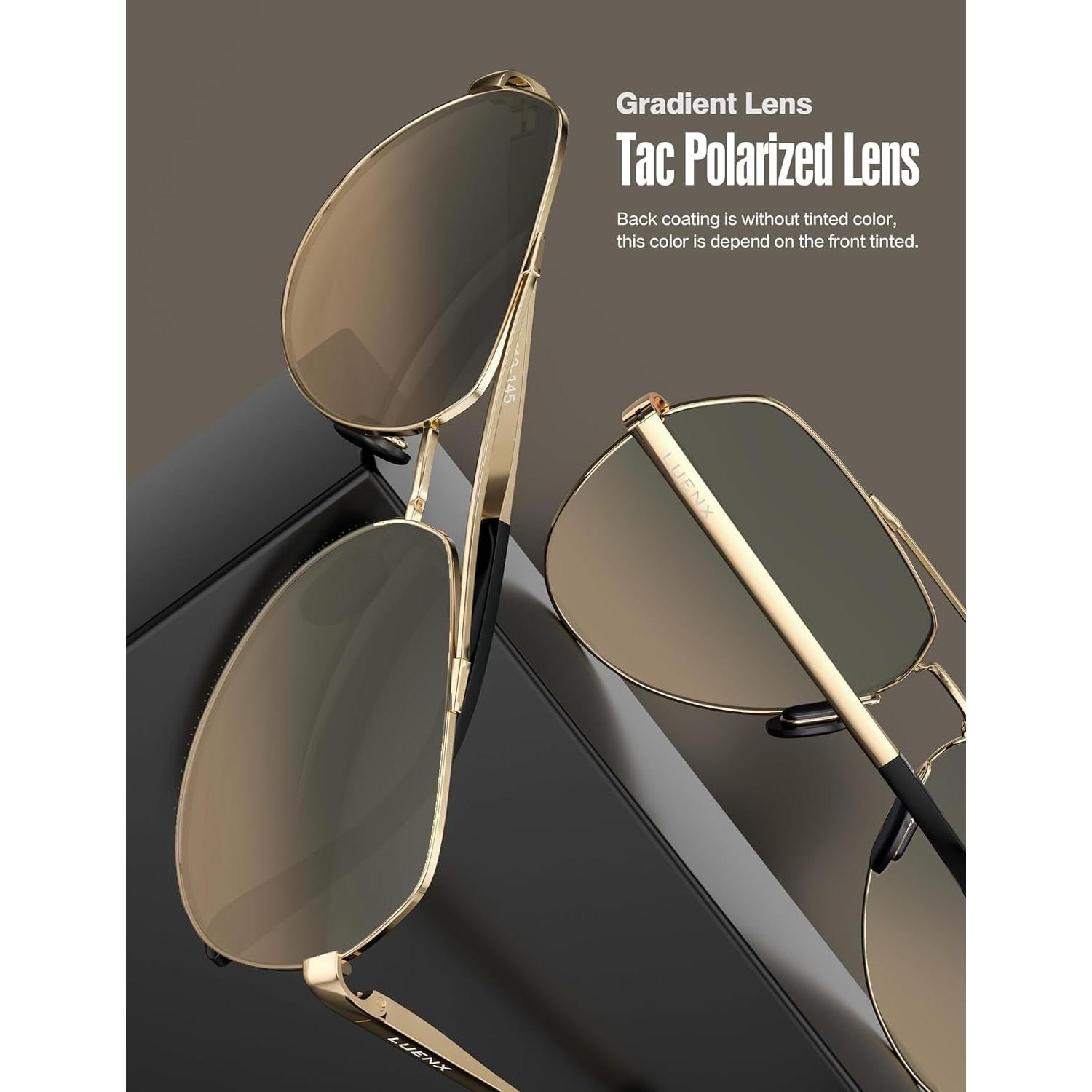 Gafas de sol LUENX Aviador Polarizadas UV400 Unisex