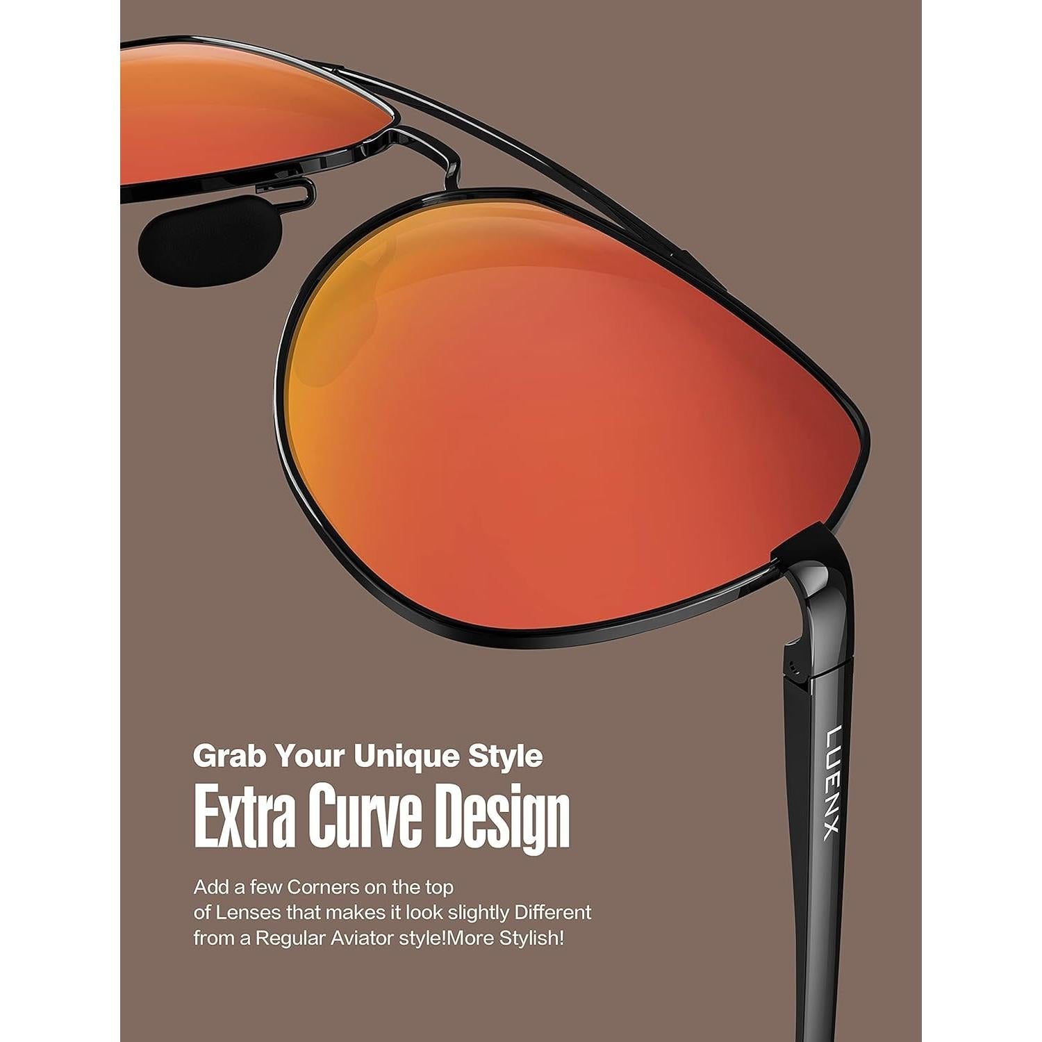 Gafas de sol LUENX Aviador Polarizadas UV400 Unisex