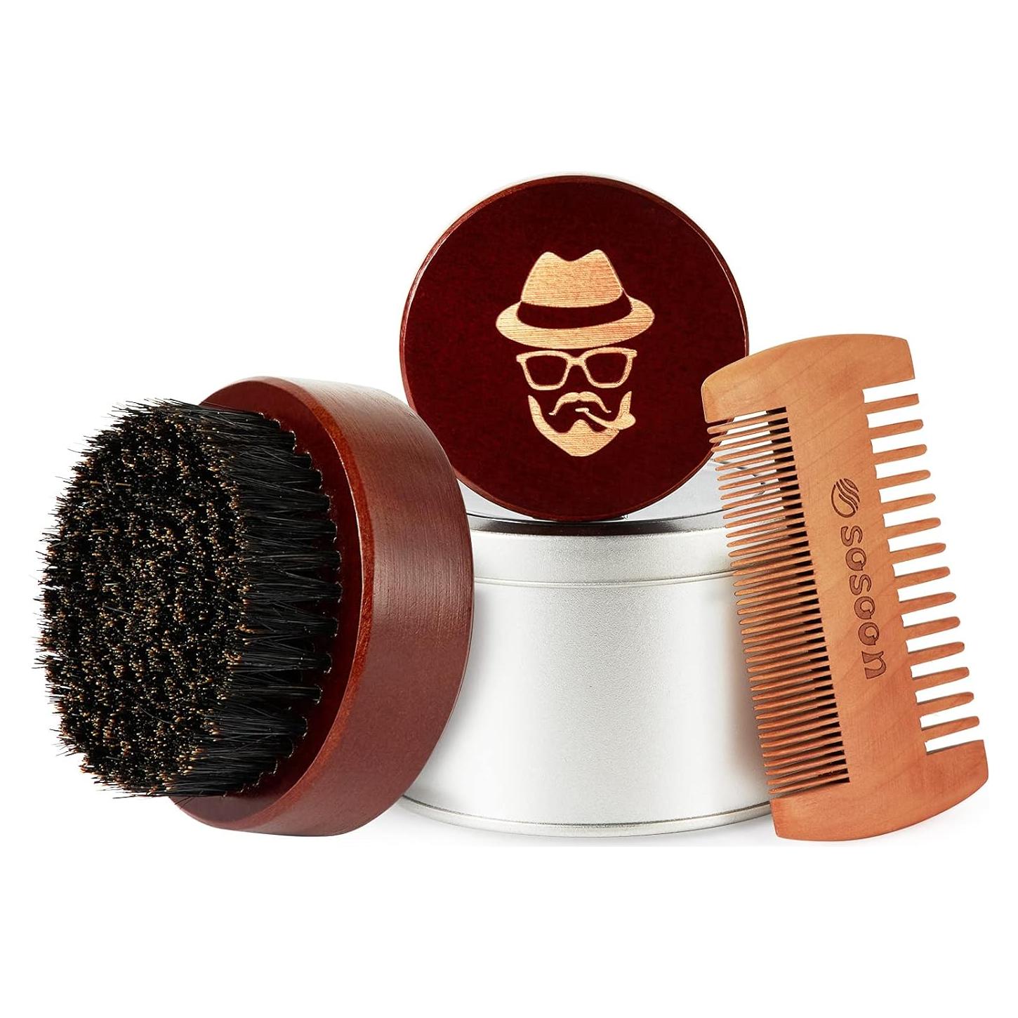 Cepillo para Barba Sosoon SUVELAM Madera de Nogal