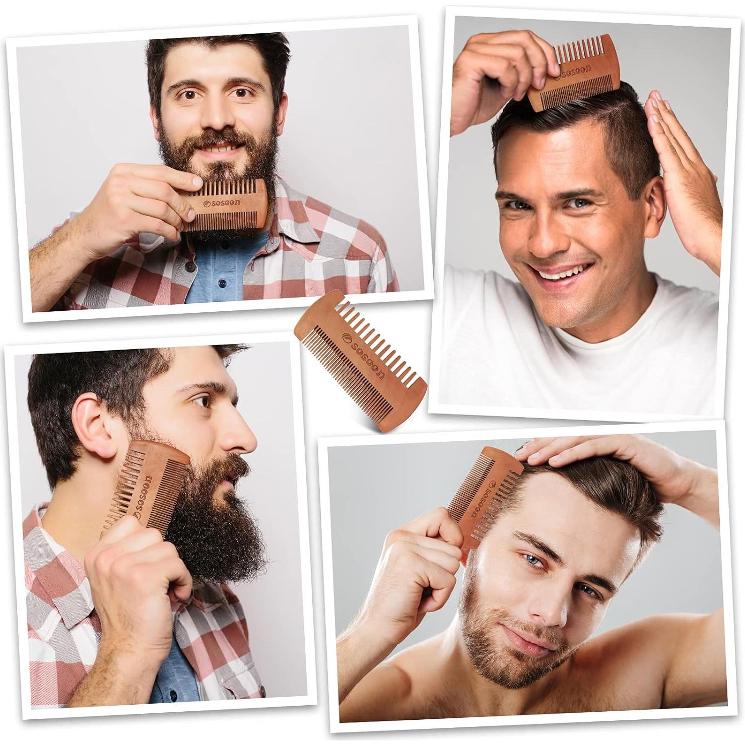 Cepillo para Barba Sosoon SUVELAM Madera de Nogal