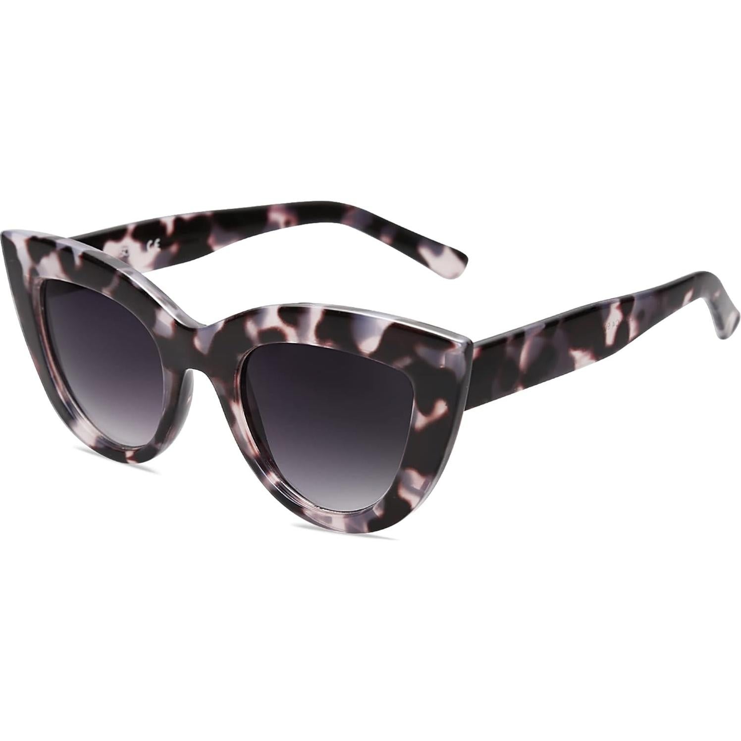 Gafas de Sol Retro SojoS Ojo de Gato UV400 para Mujeres