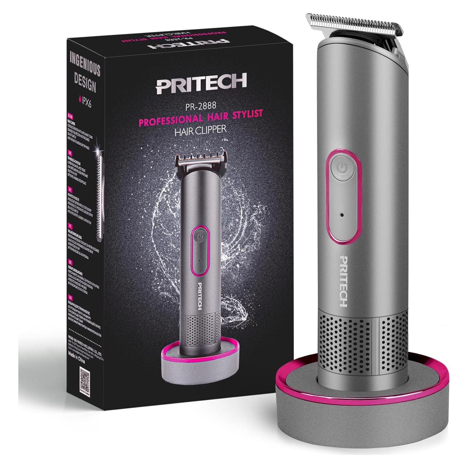 Recortadora de Bikini PRITECH PR-2888 Gris - Uso Húmedo y Seco