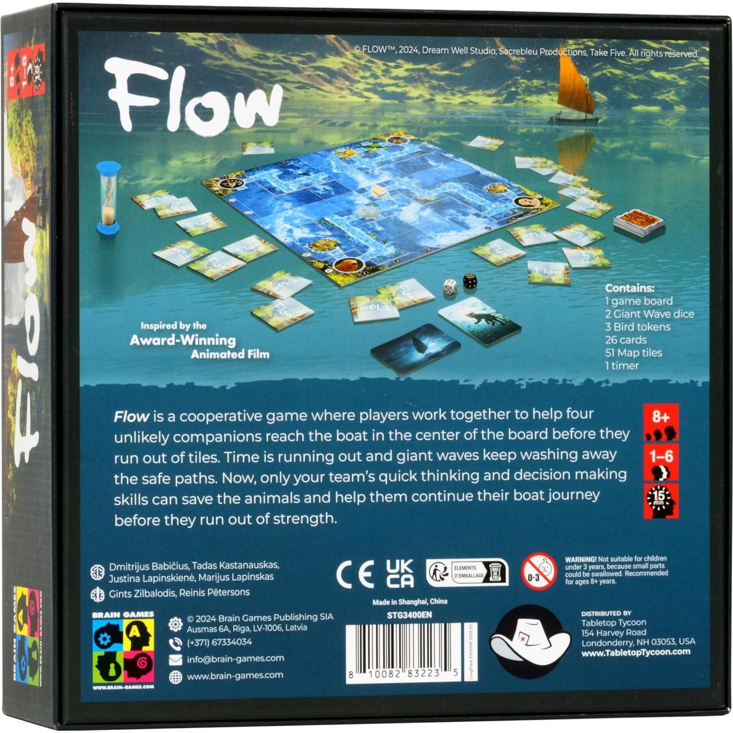 Flow Juego de Mesa Cooperativo Tabletop Tycoon 1-6 Jugadores