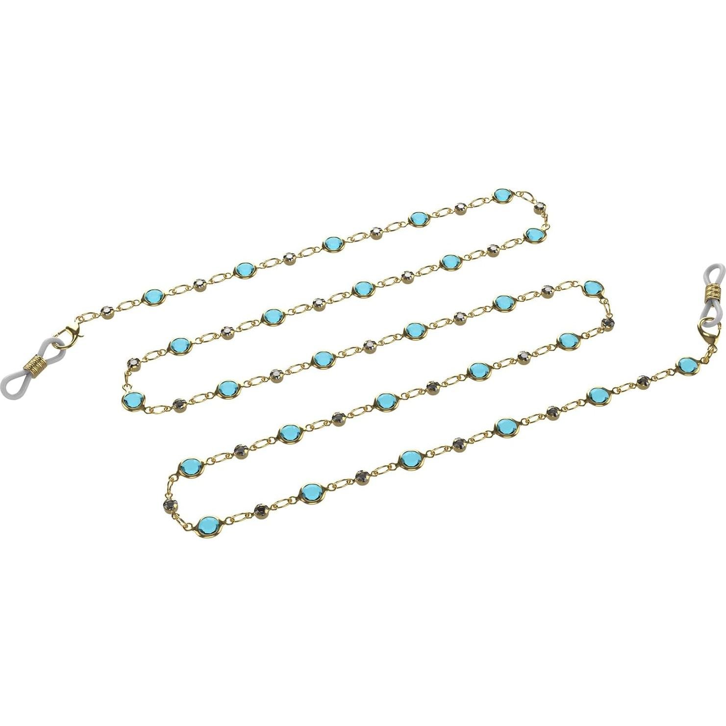 Cadena de Gafas de Perlas Coloridas Yvey - 75 cm