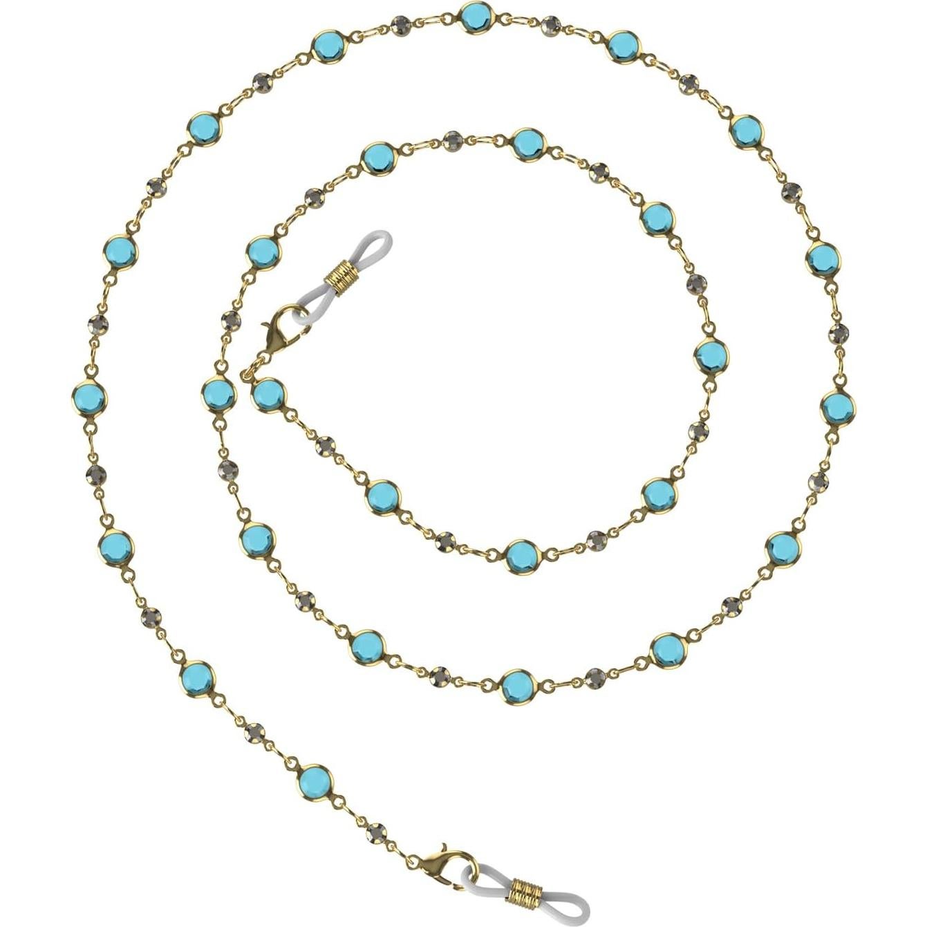 Cadena de Gafas de Perlas Coloridas Yvey - 75 cm