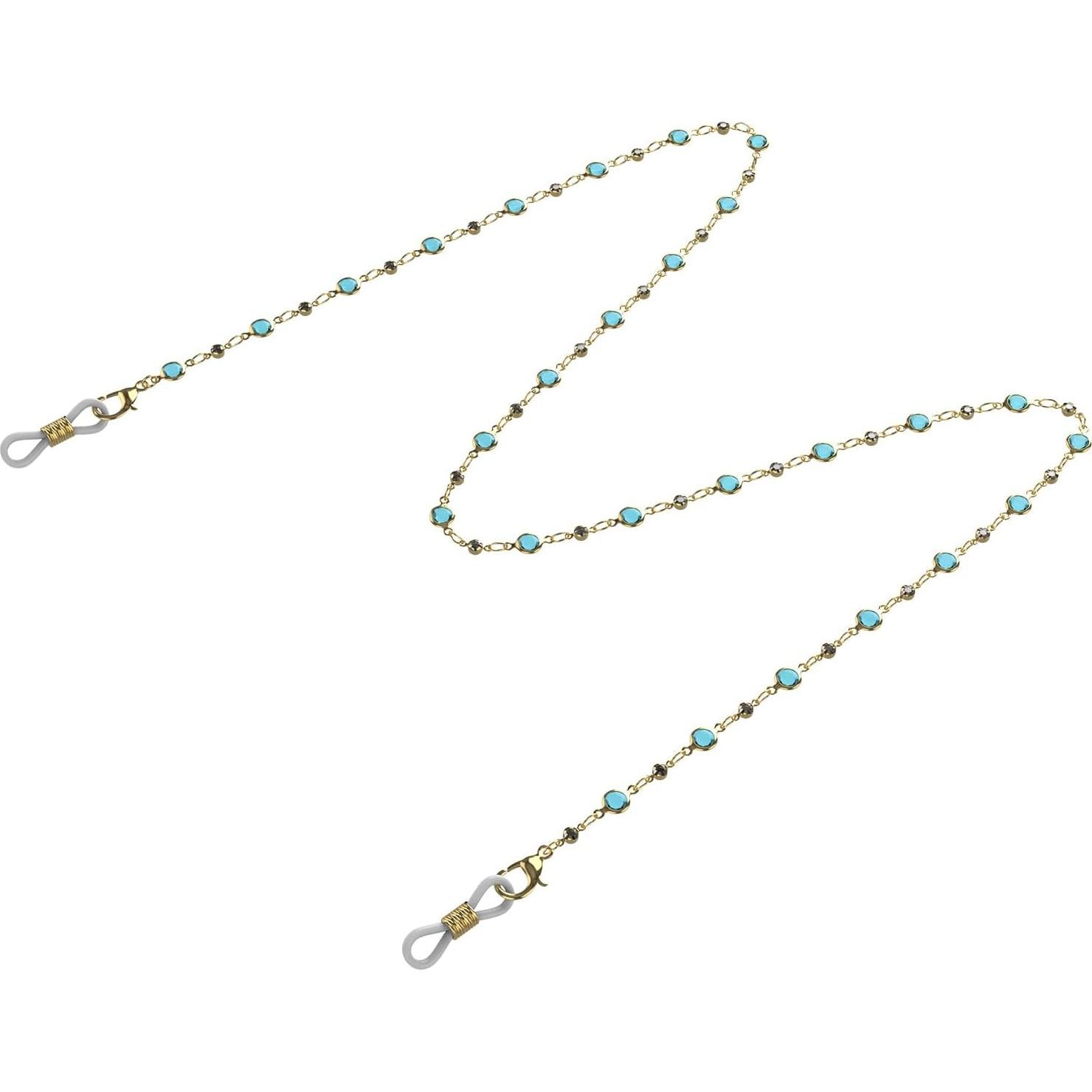 Cadena de Gafas de Perlas Coloridas Yvey - 75 cm