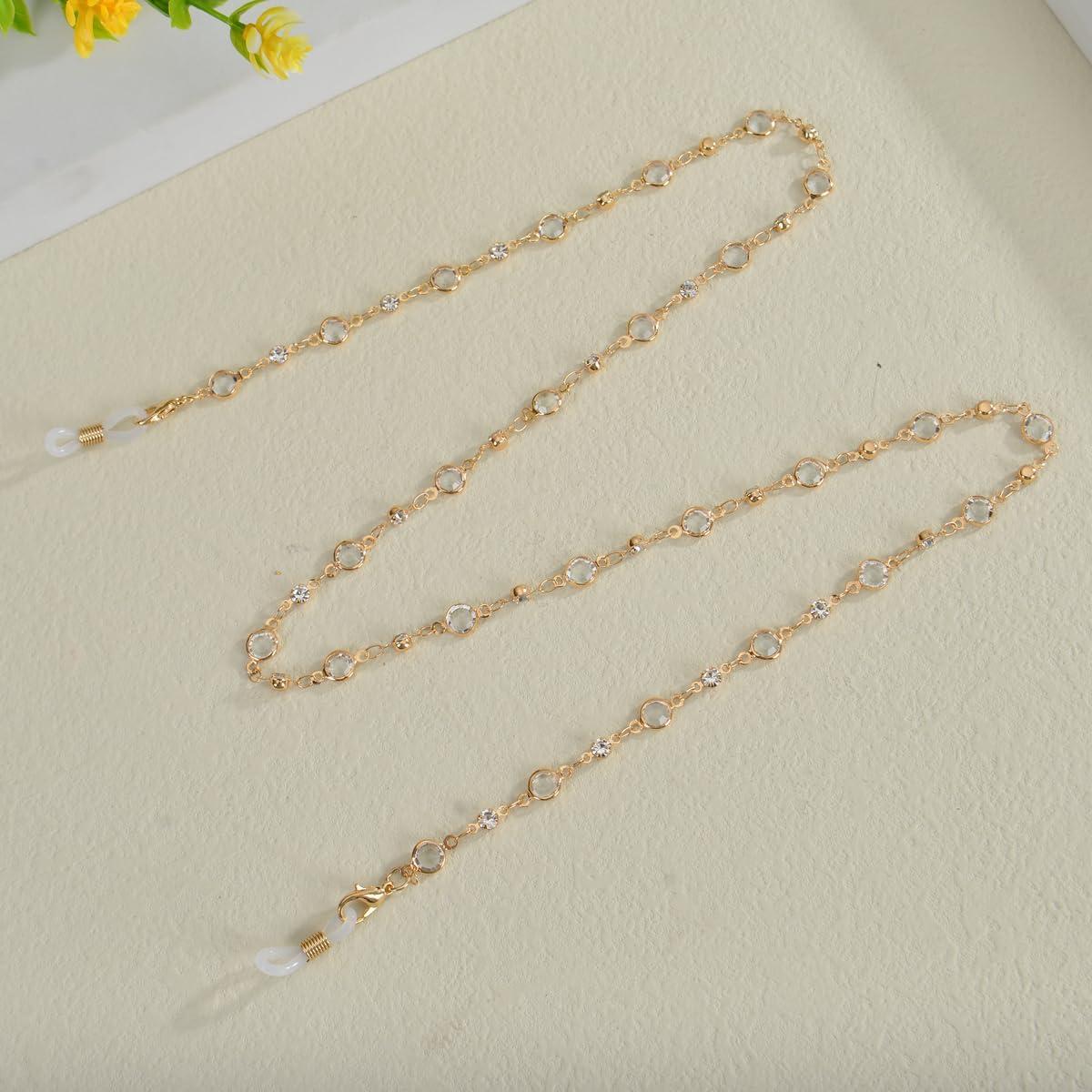 Cadena de Gafas de Perlas Coloridas Yvey - 75 cm Ajustable