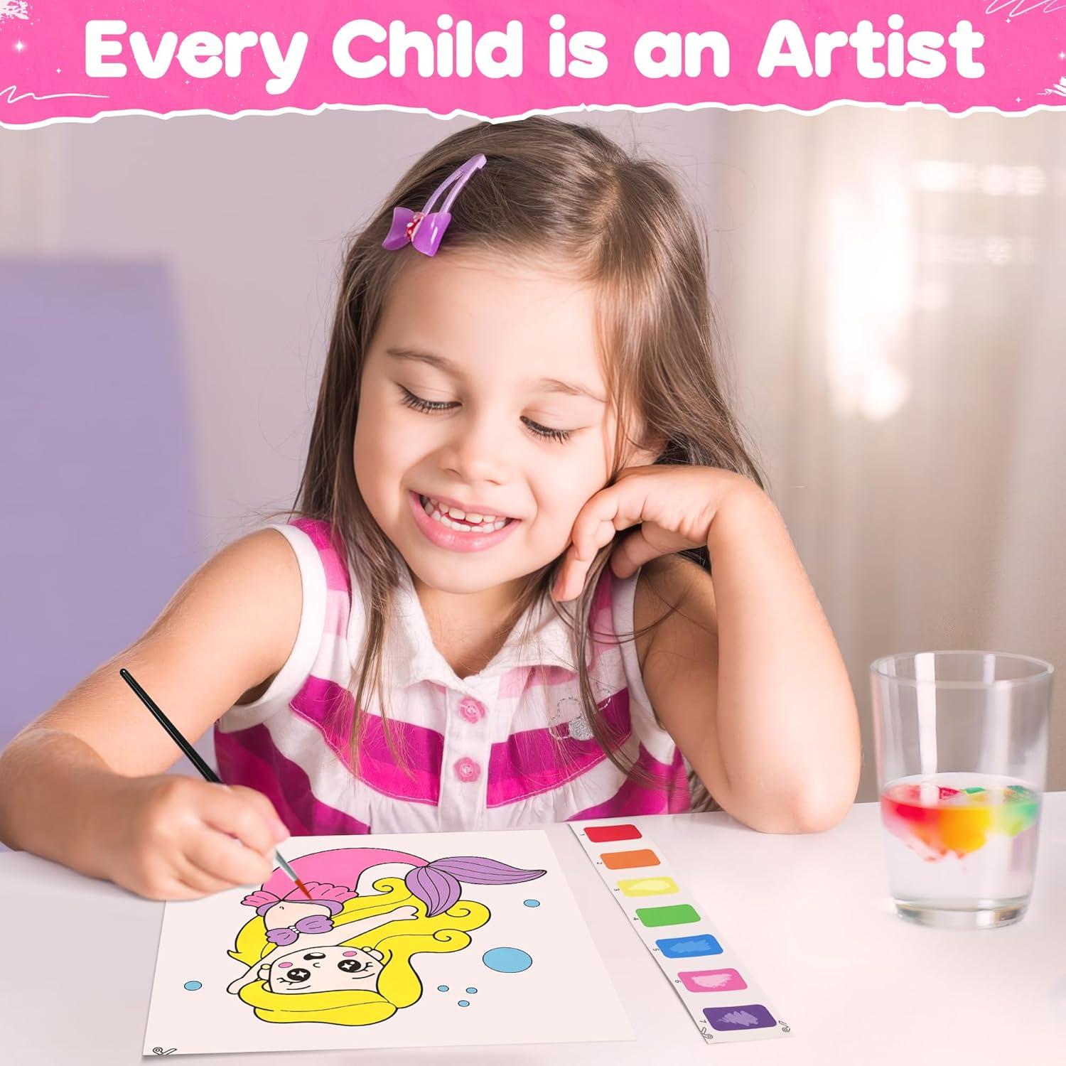 Kit de Pintura con Agua ZIZZ para Niños 3-8 Años - 18 Diseños