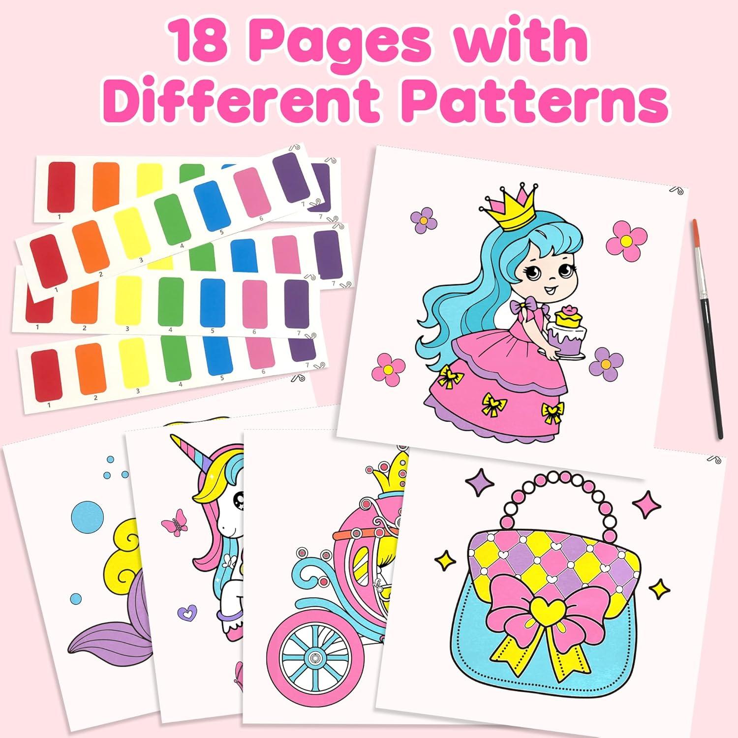 Kit de Pintura con Agua ZIZZ para Niños 3-8 Años - 18 Diseños