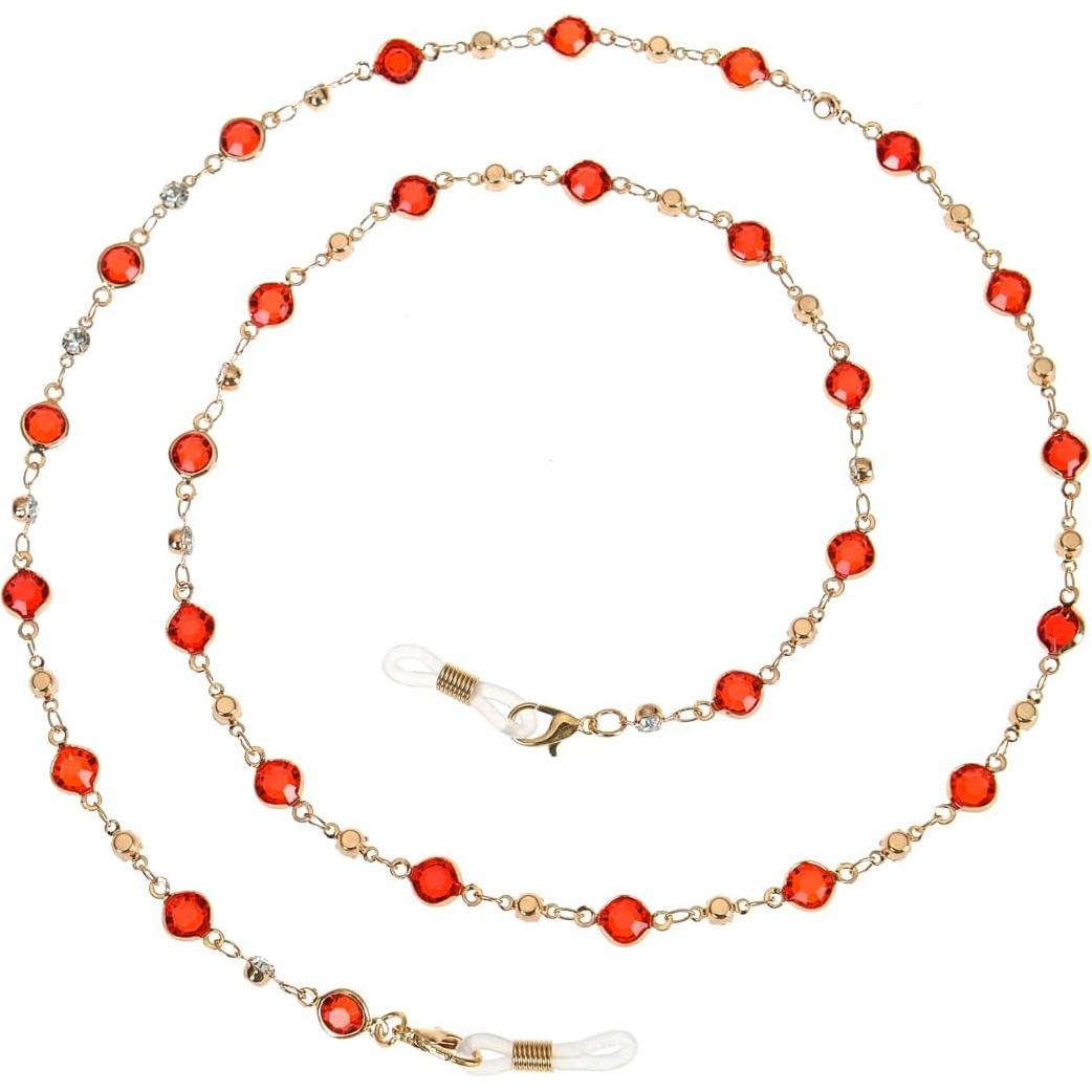 Cadena de Gafas de Perlas Coloridas Yvey - 75 cm Ajustable