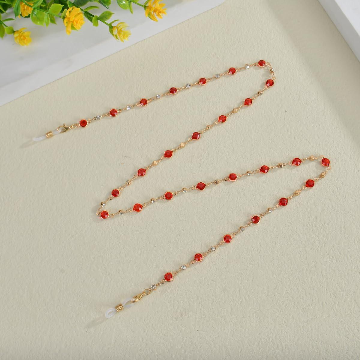 Cadena de Gafas de Perlas Coloridas Yvey - 75 cm Ajustable