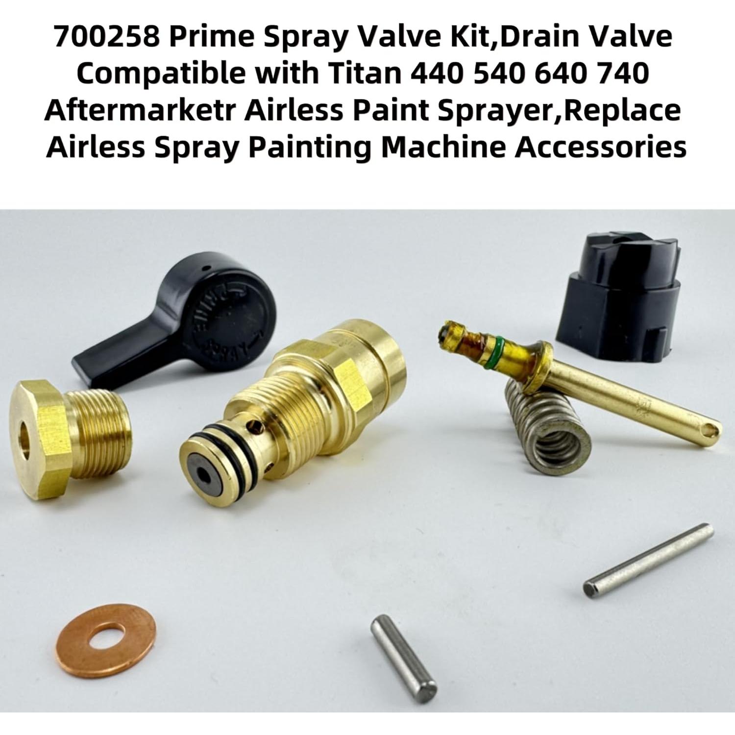 Válvula de Spray Prime HHLZDHH 700258 para Titan 440 540 640