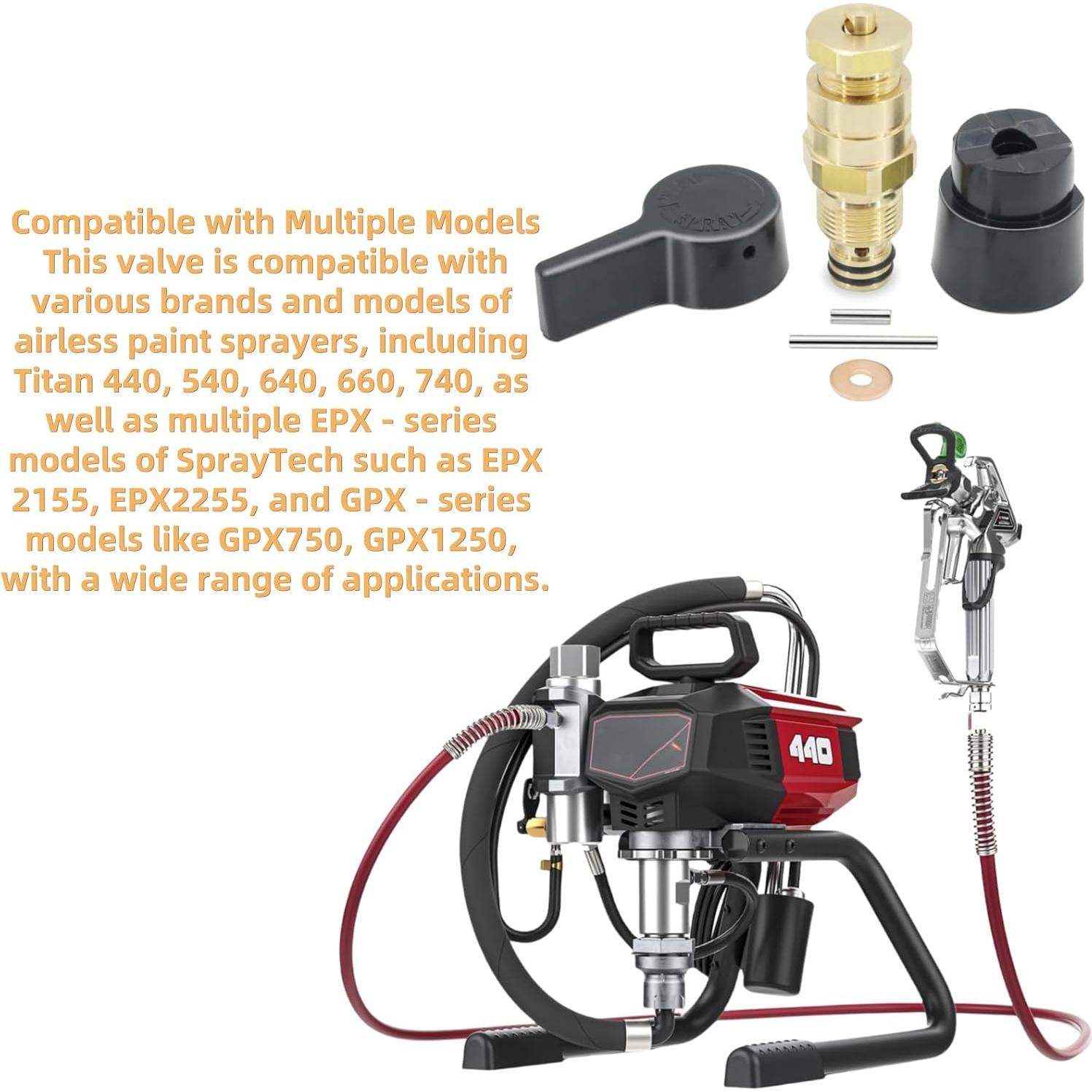 Válvula de Spray Prime HHLZDHH 700258 para Titan 440 540 640