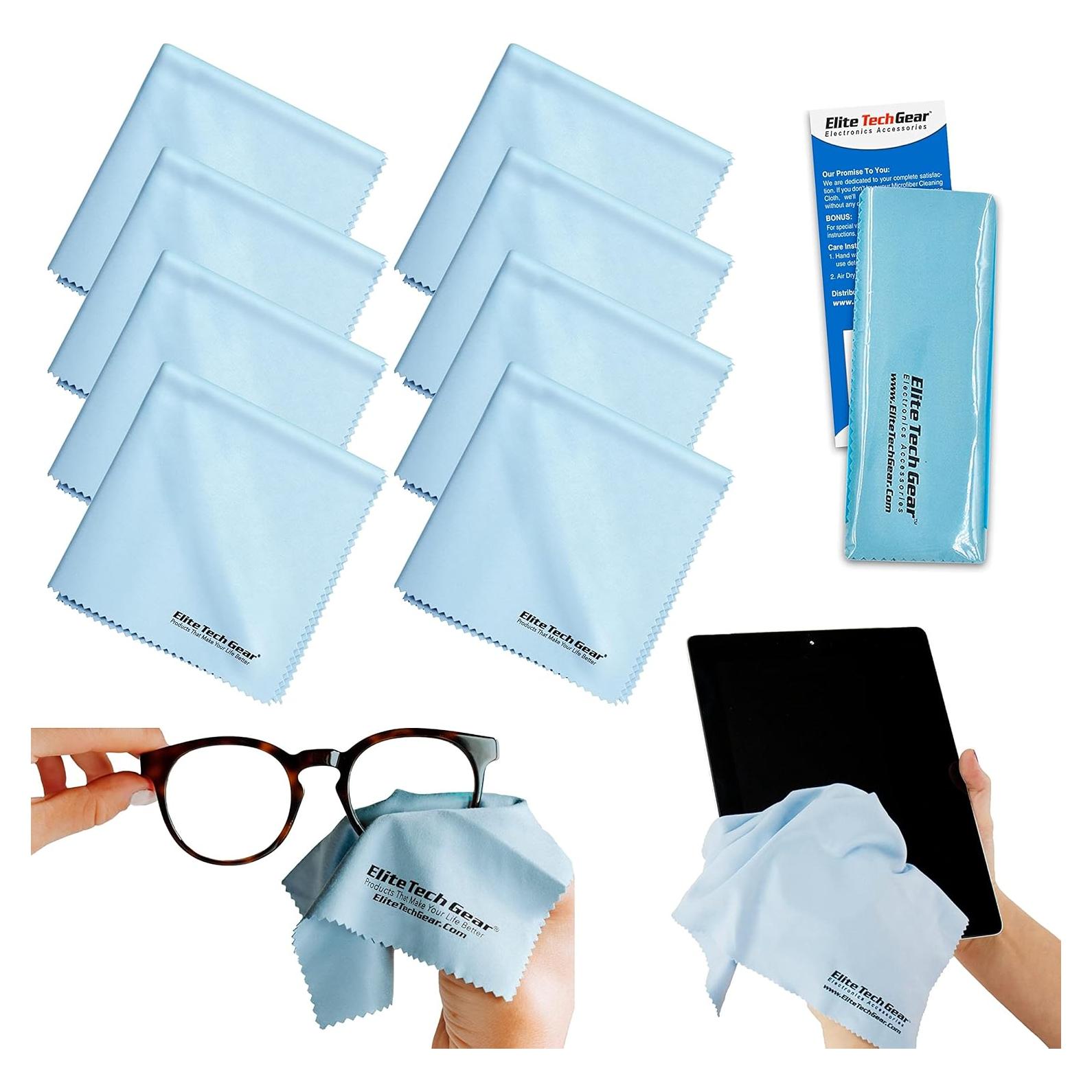 Paño de Microfibra Elite Tech Gear - Paquete de 8 Sobredimensionados