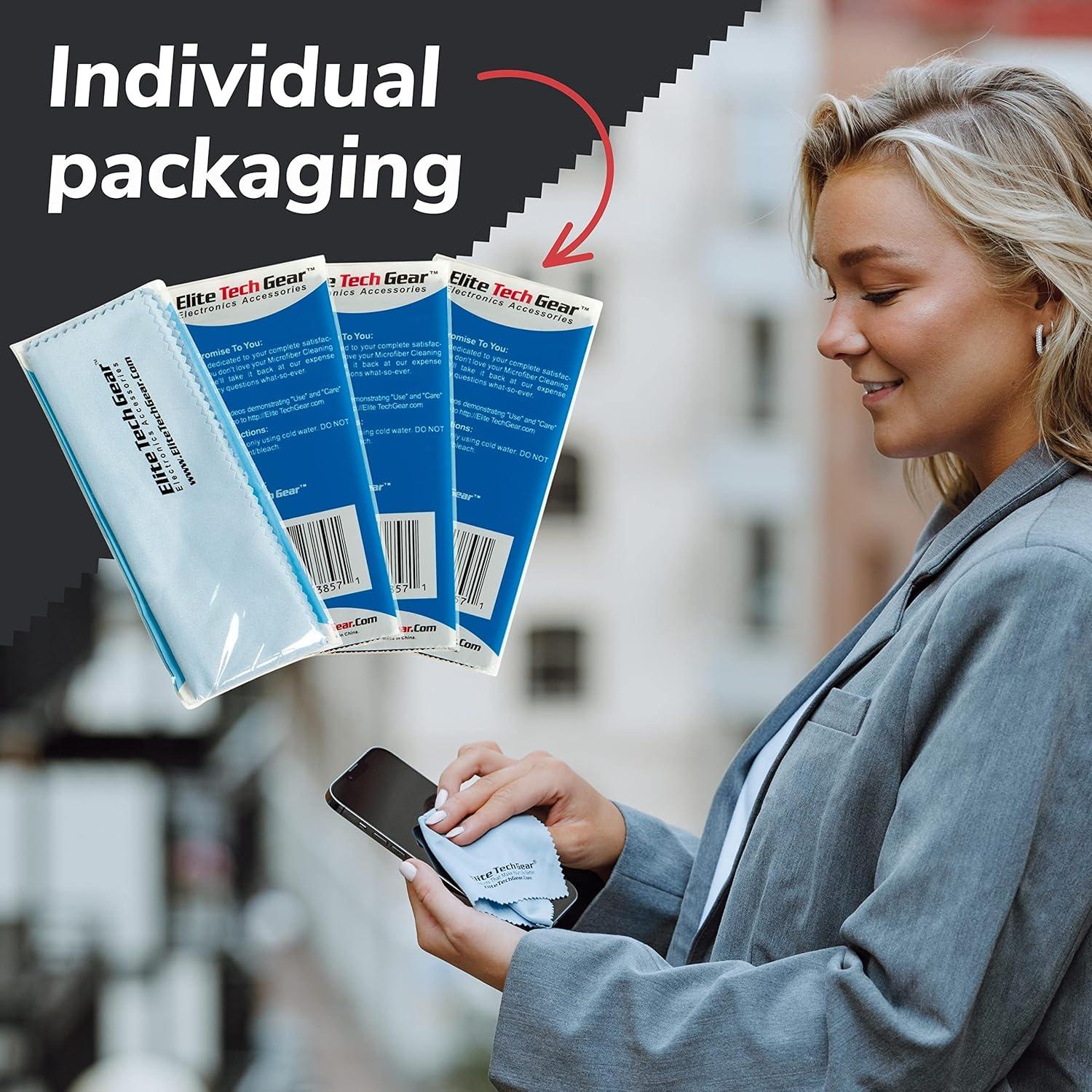 Paño de Microfibra Elite Tech Gear - Paquete de 8 Sobredimensionados