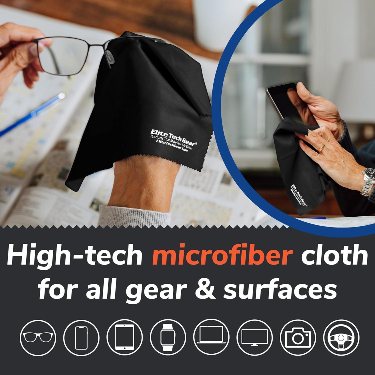 Paño de limpieza de microfibra Elite Tech Gear - 4 unidades