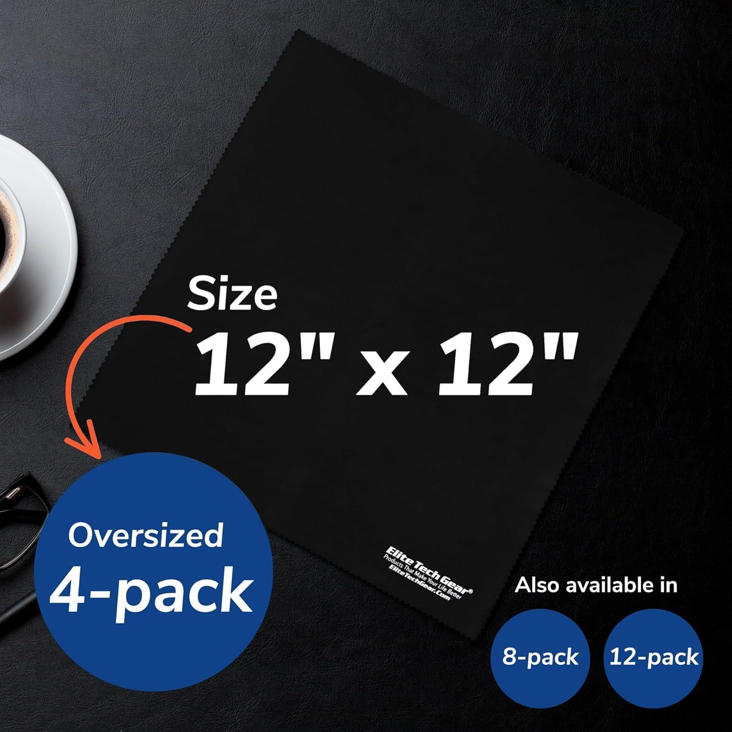 Paño de limpieza de microfibra Elite Tech Gear - 4 unidades