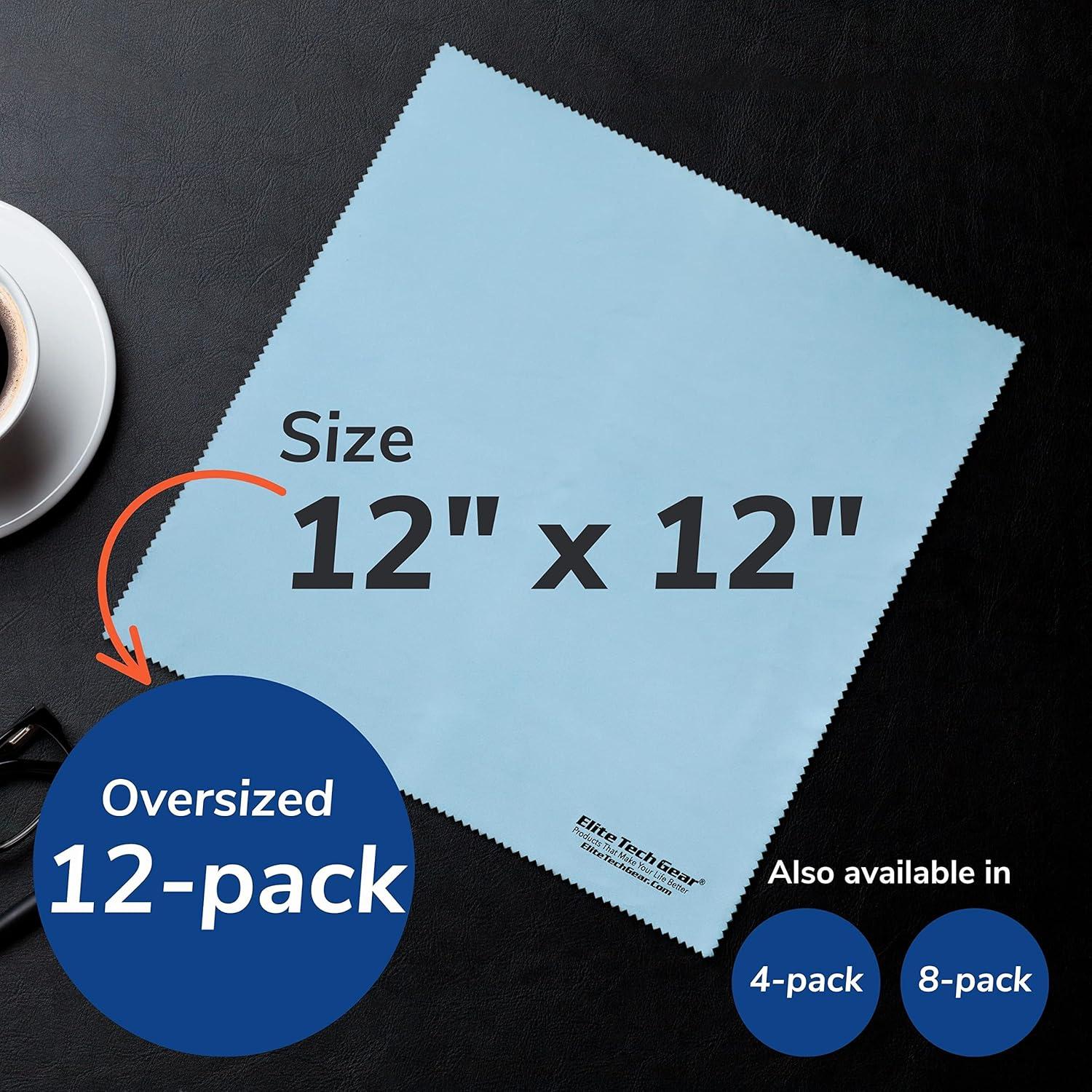Paño de Microfibra Elite Tech Gear - Paquete de 12 - 30,48 cm
