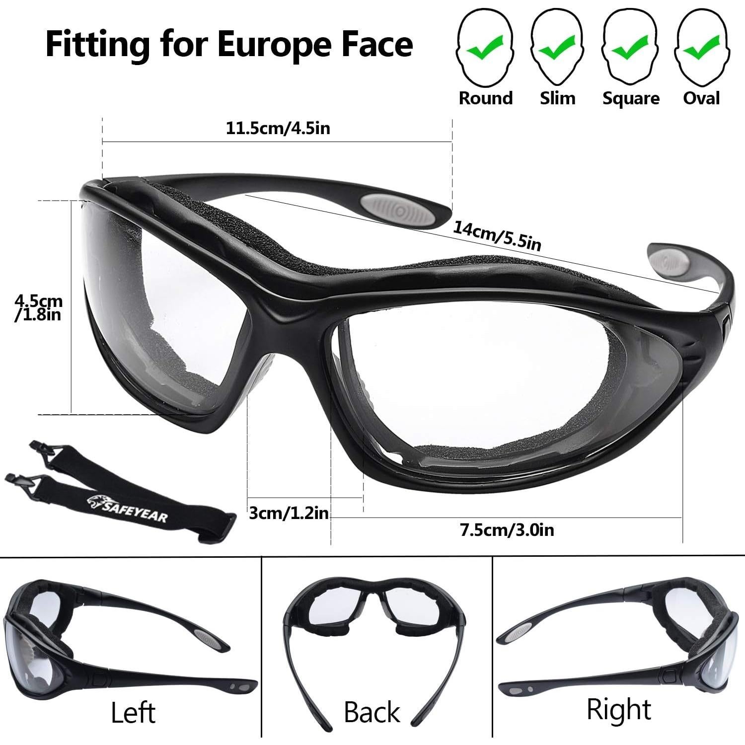 Gafas de Seguridad Anti Niebla SAFEYEAR SG002 Transparentes