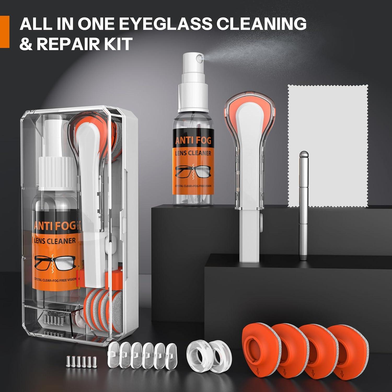 Kit de limpieza de gafas Maxsure con spray y paño