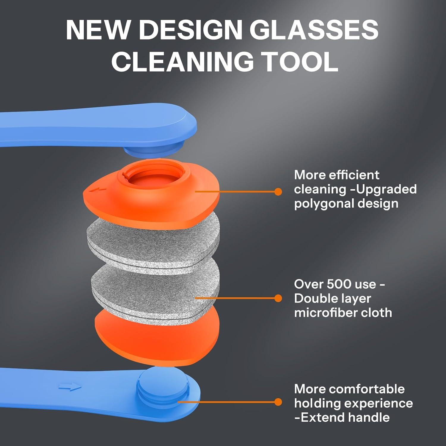 Kit de limpieza de gafas Maxsure 8 en 1 antiempañante