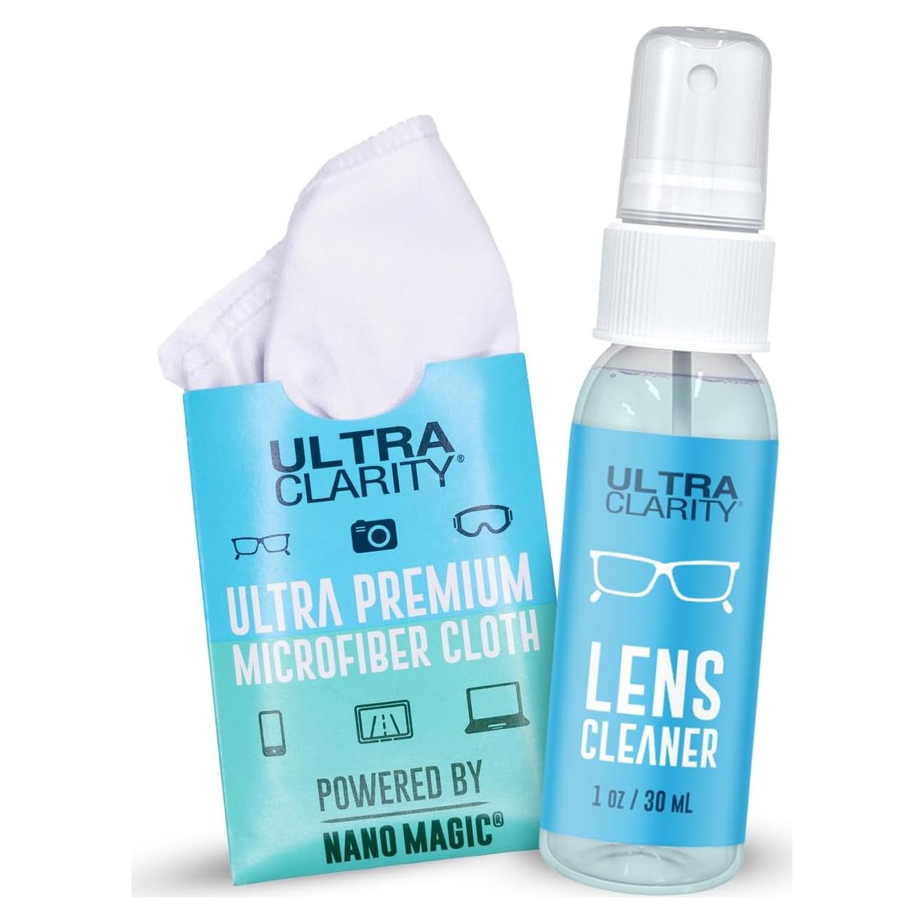 Limpiador de Lentes Ultra Clarity 29.57 ml + Paño Microfibra