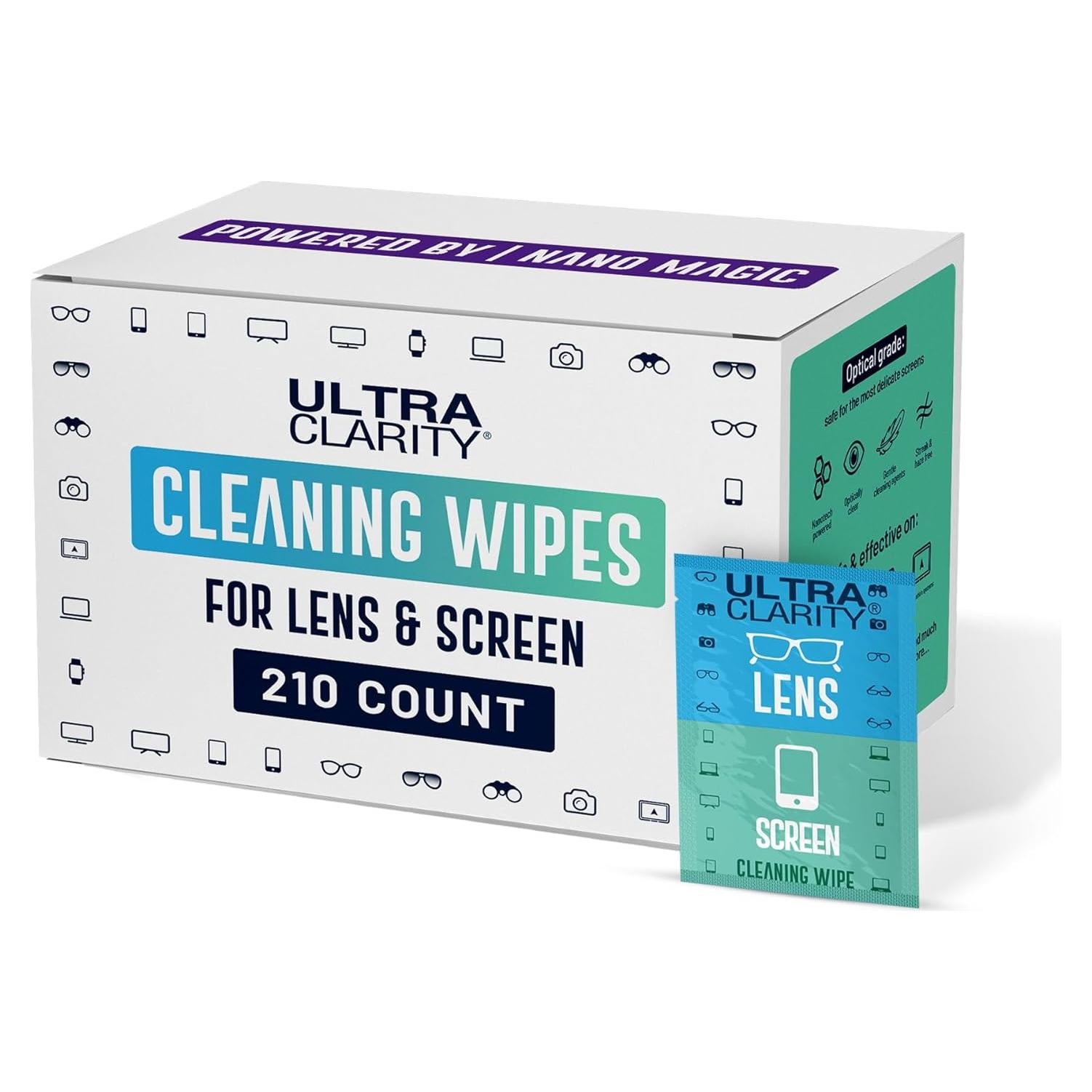 Toallitas de limpieza Nano Magic Ultra Clarity 210 unidades