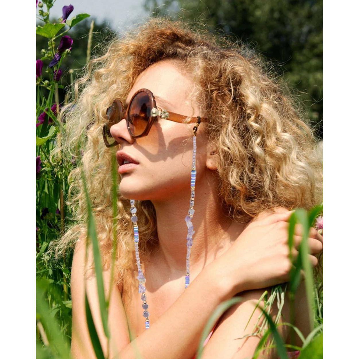 Cadena de Gafas Dorada para Mujeres - Soporte Estiloso 69 cm