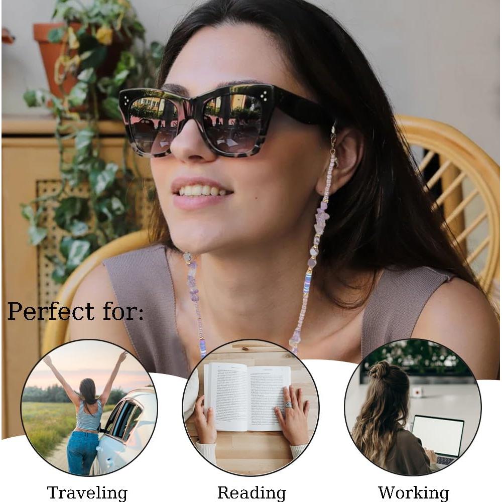 Cadena de Gafas Dorada para Mujeres - Soporte Estiloso 69 cm