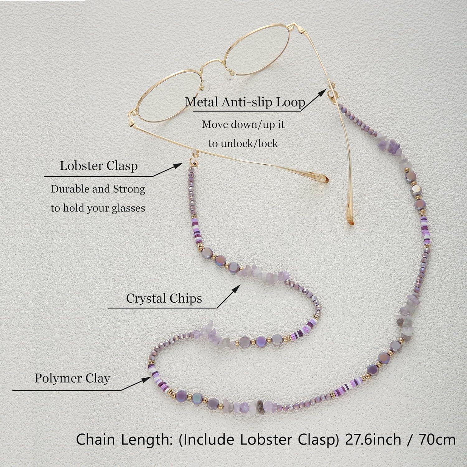 Cadena de Gafas Dorada para Mujeres - Soporte Estiloso 69 cm