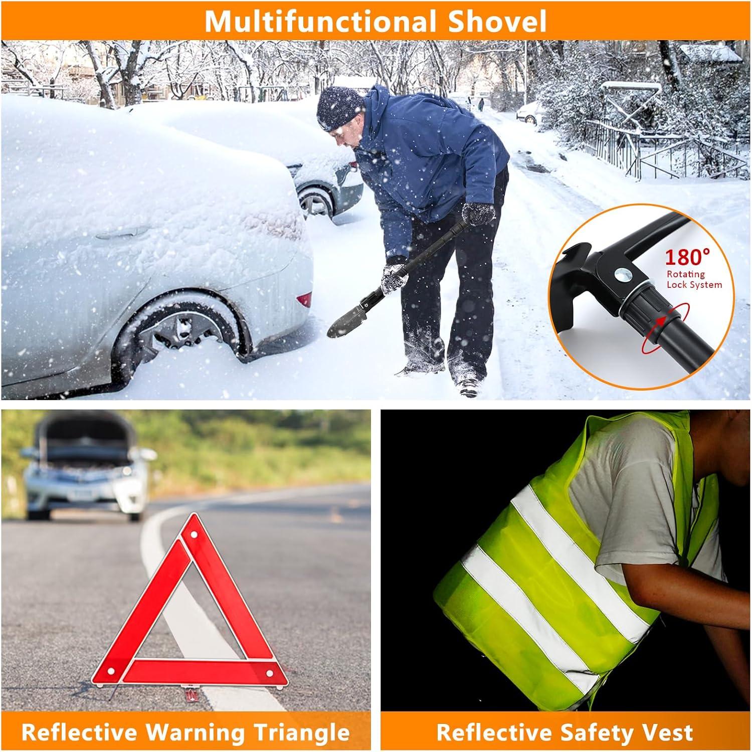 Kit de Emergencia para Auto HLWDFLZ 150 Piezas Naranja