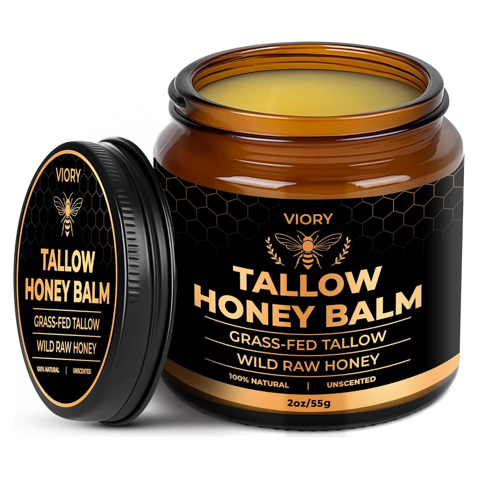 Bálsamo de Sebo y Miel VIORY 226g - Hidratante Natural Piel Sensible