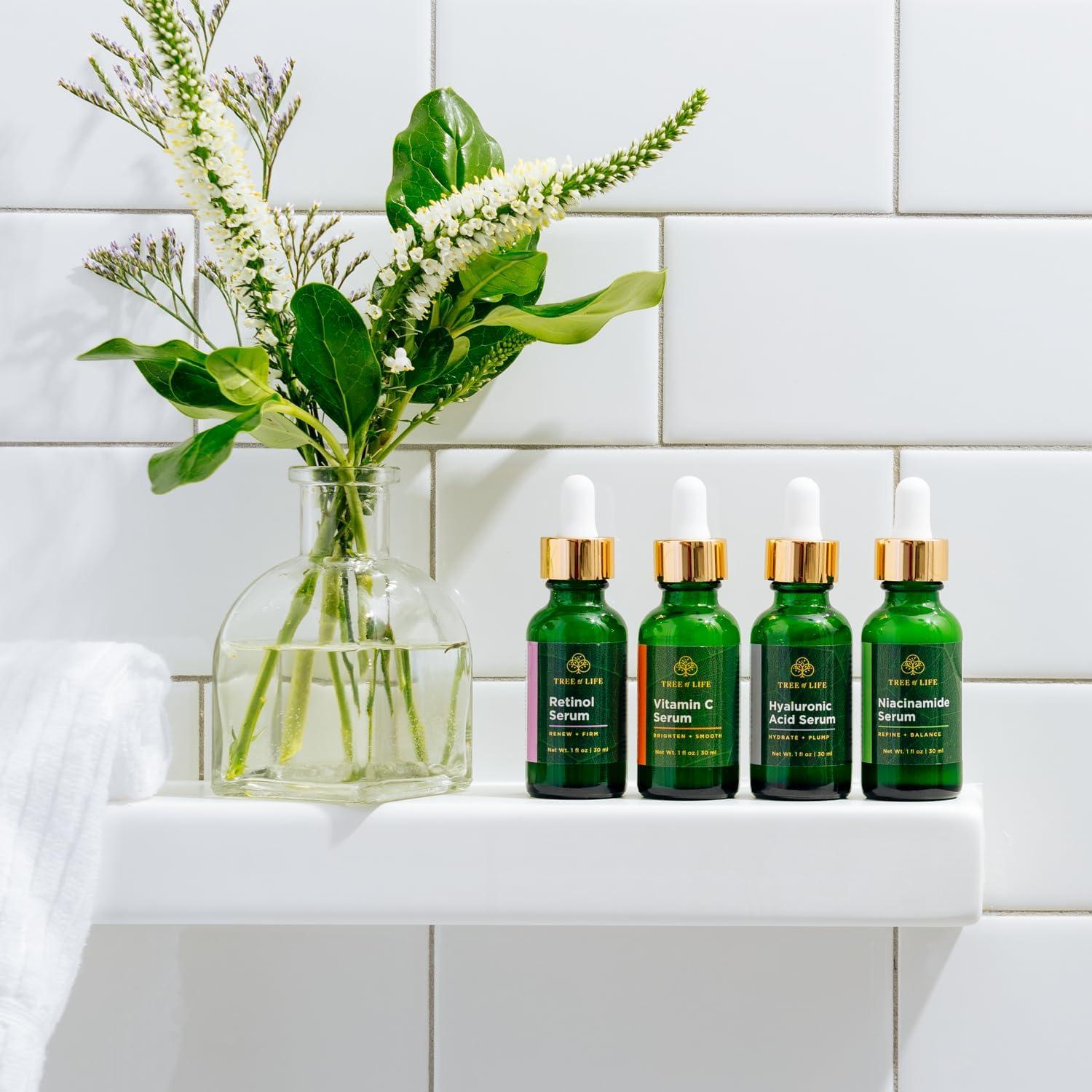 Conjunto de Cuidado Facial Tree of Life 4 Sueros Hidratantes