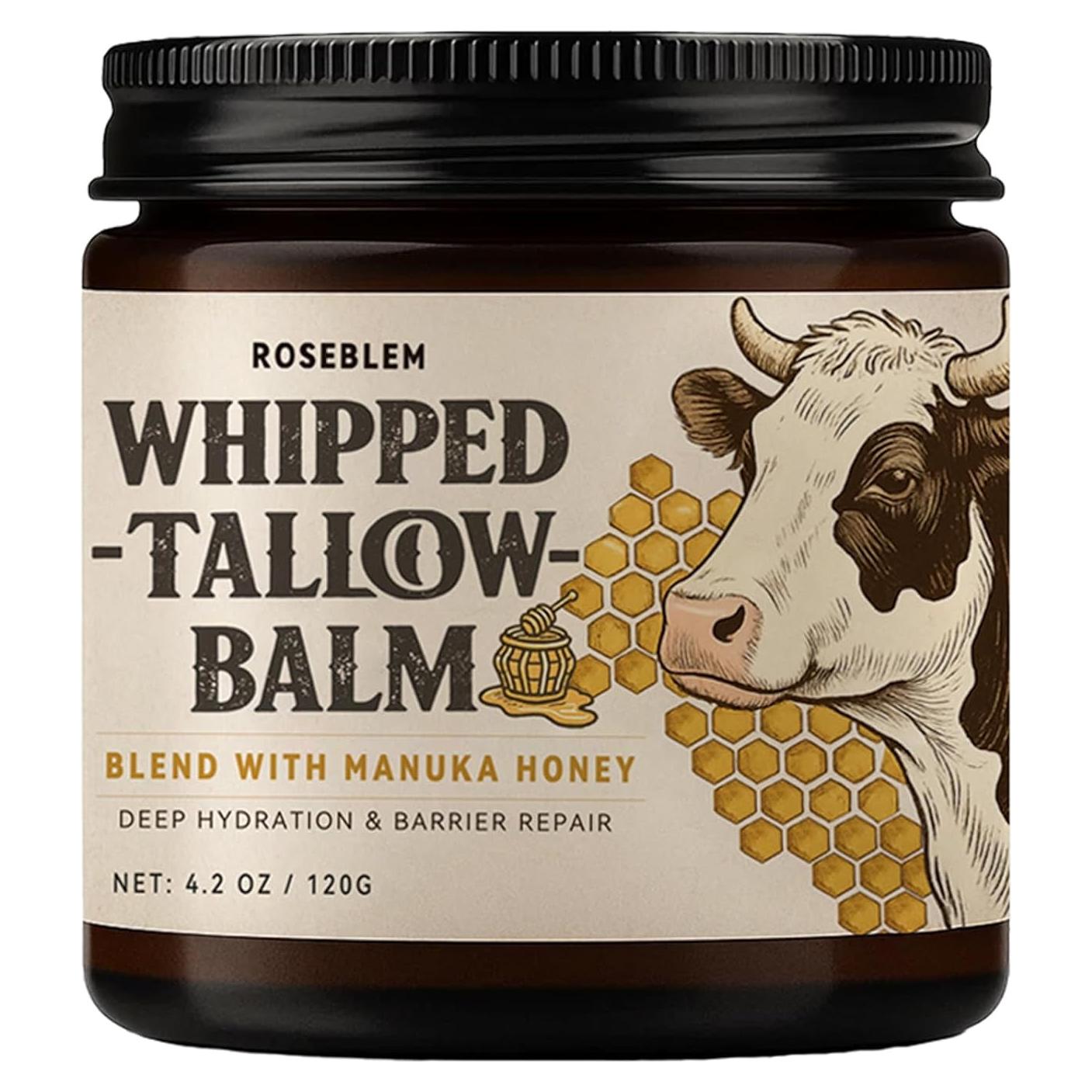 Bálsamo de Sebo de Res Orgánico Roseblem 119 g - Hidratante Facial y Corporal