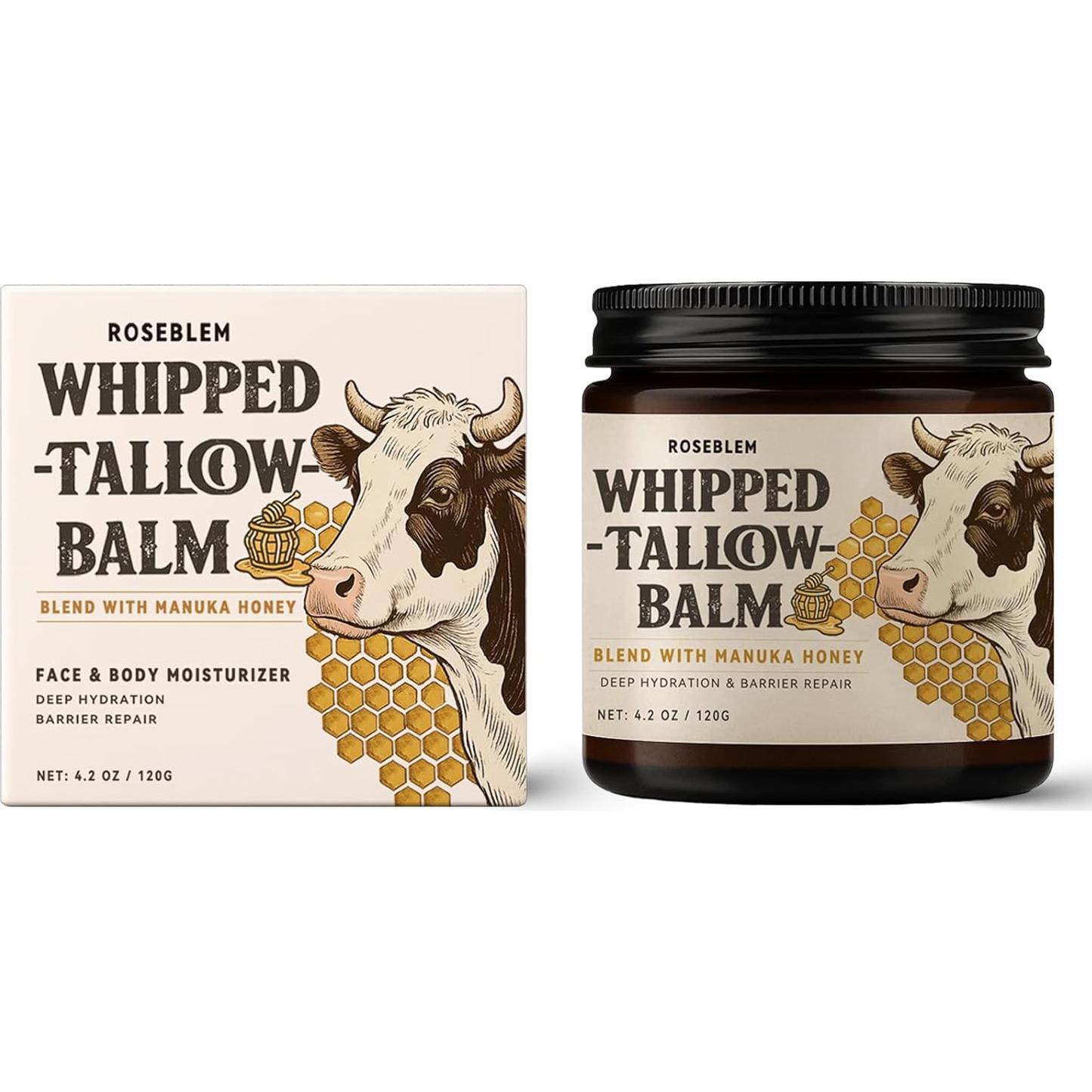 Bálsamo de Sebo de Res Orgánico Roseblem 119 g - Hidratante Facial y Corporal