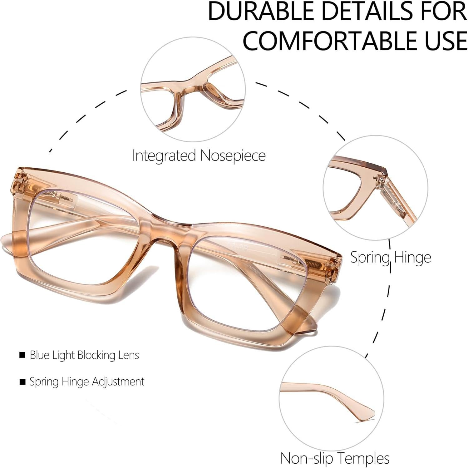 Lentes de Lectura FSRTEP 2.5x Bloqueo Luz Azul 12 Paquete