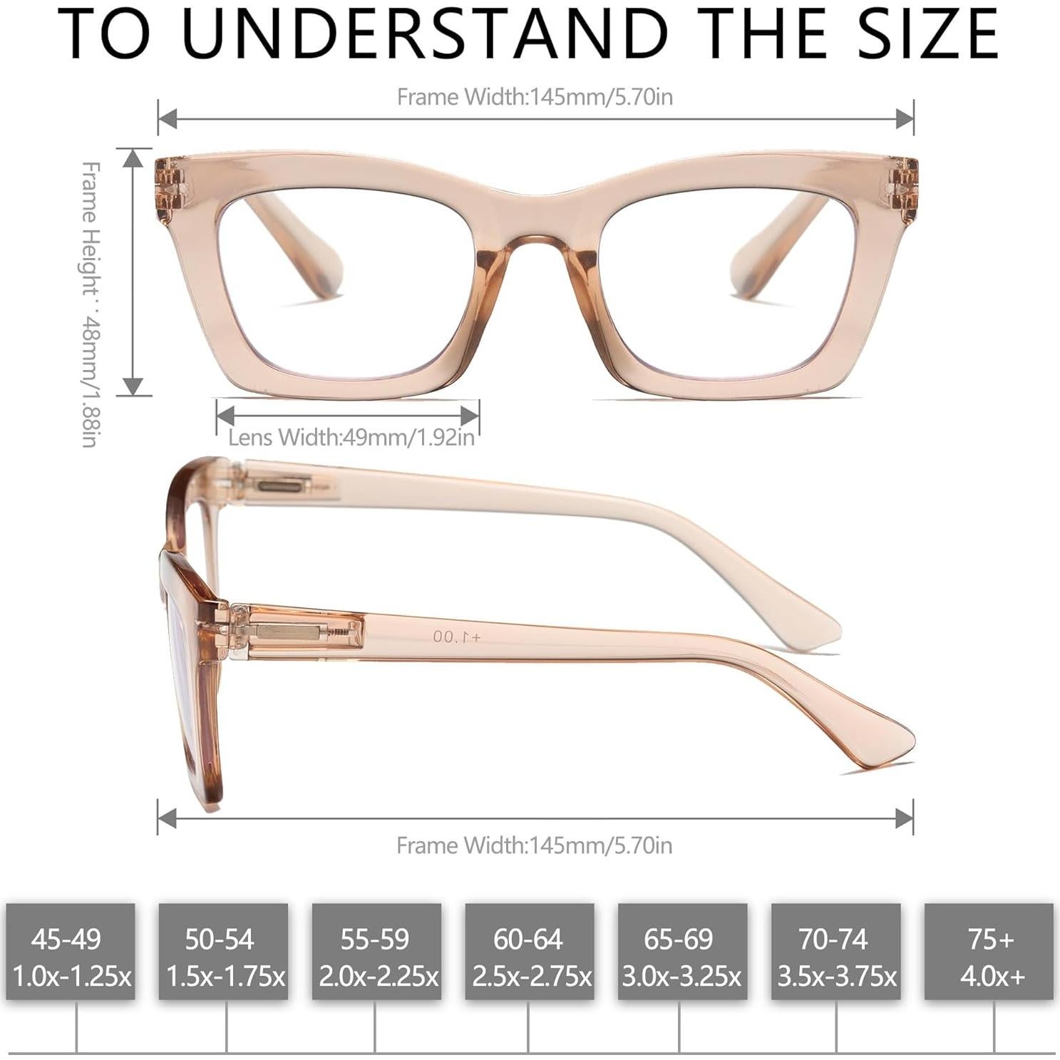 Lentes de Lectura FSRTEP 2.5x Bloqueo Luz Azul 12 Paquete