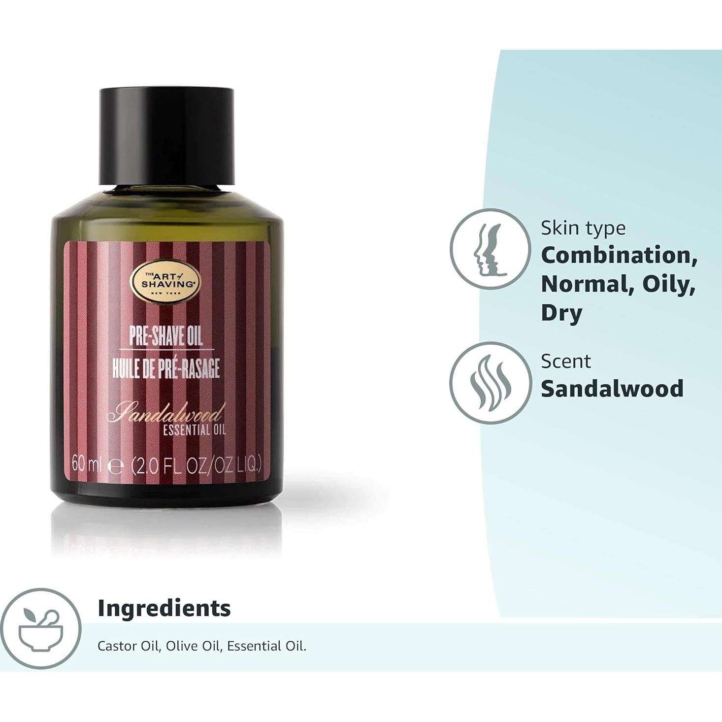 Aceite Pre Afeitado El Arte de Afeitar 59 ml Sándalo