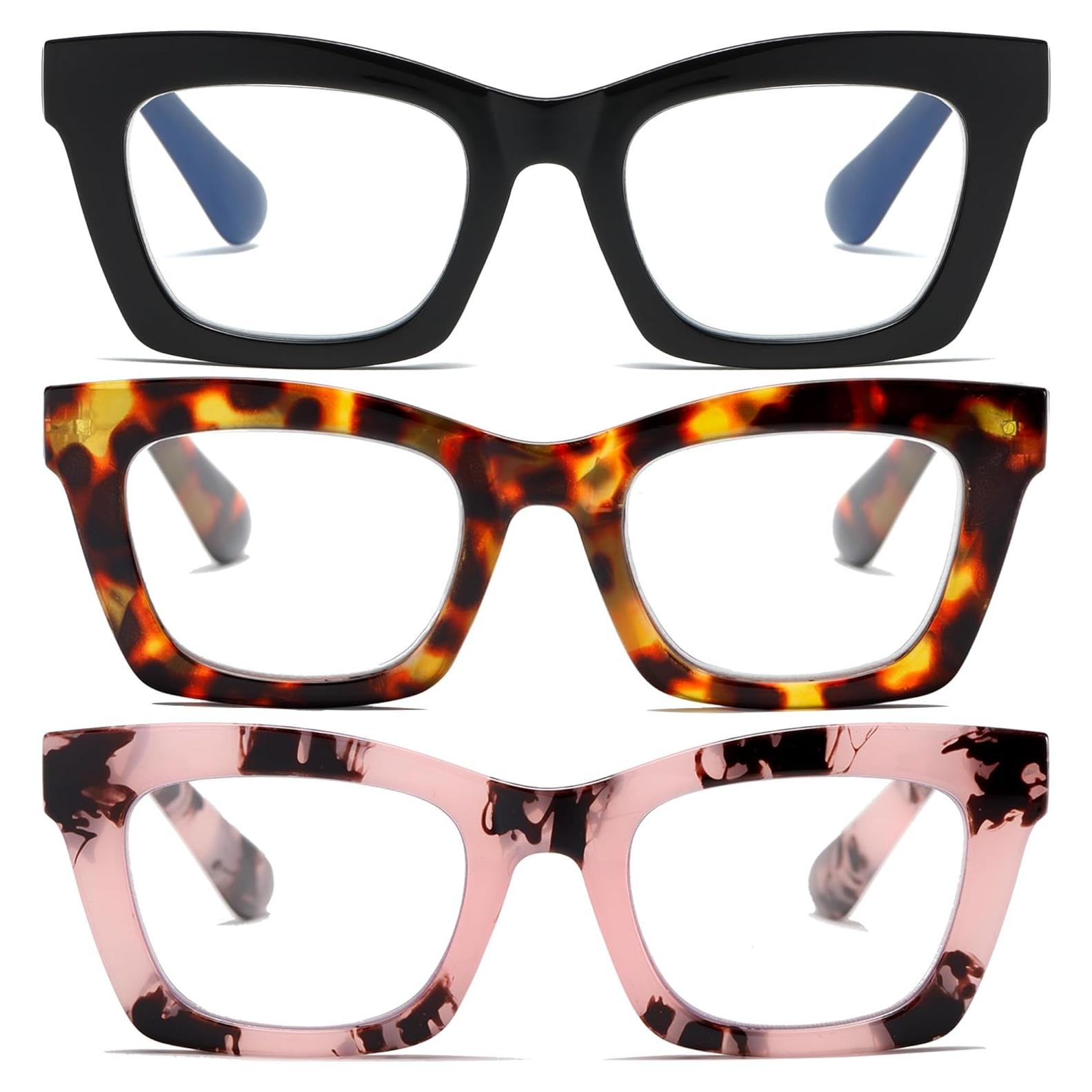 Lentes de Lectura FSRTEP Estilo Oprah 3.25x Bloqueo Luz Azul