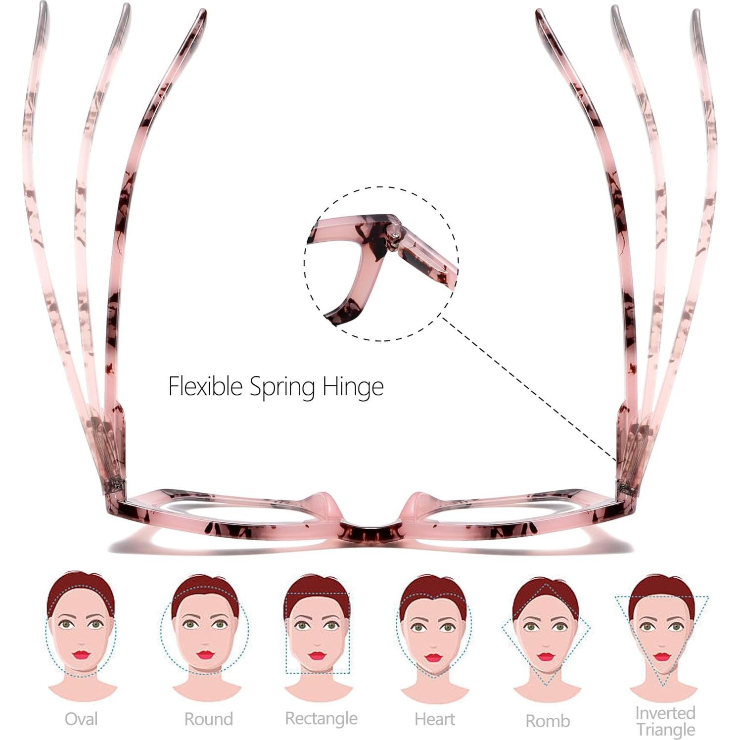 Lentes de Lectura FSRTEP Estilo Oprah con Bloqueo Luz Azul