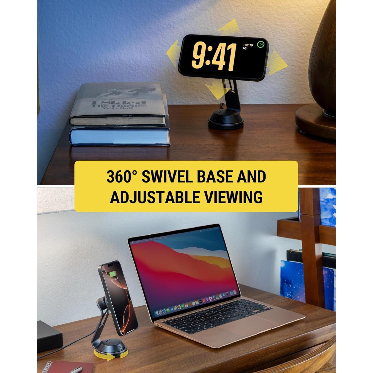 Soporte de Carga Inalámbrico Scosche MagicMount Pro 15W