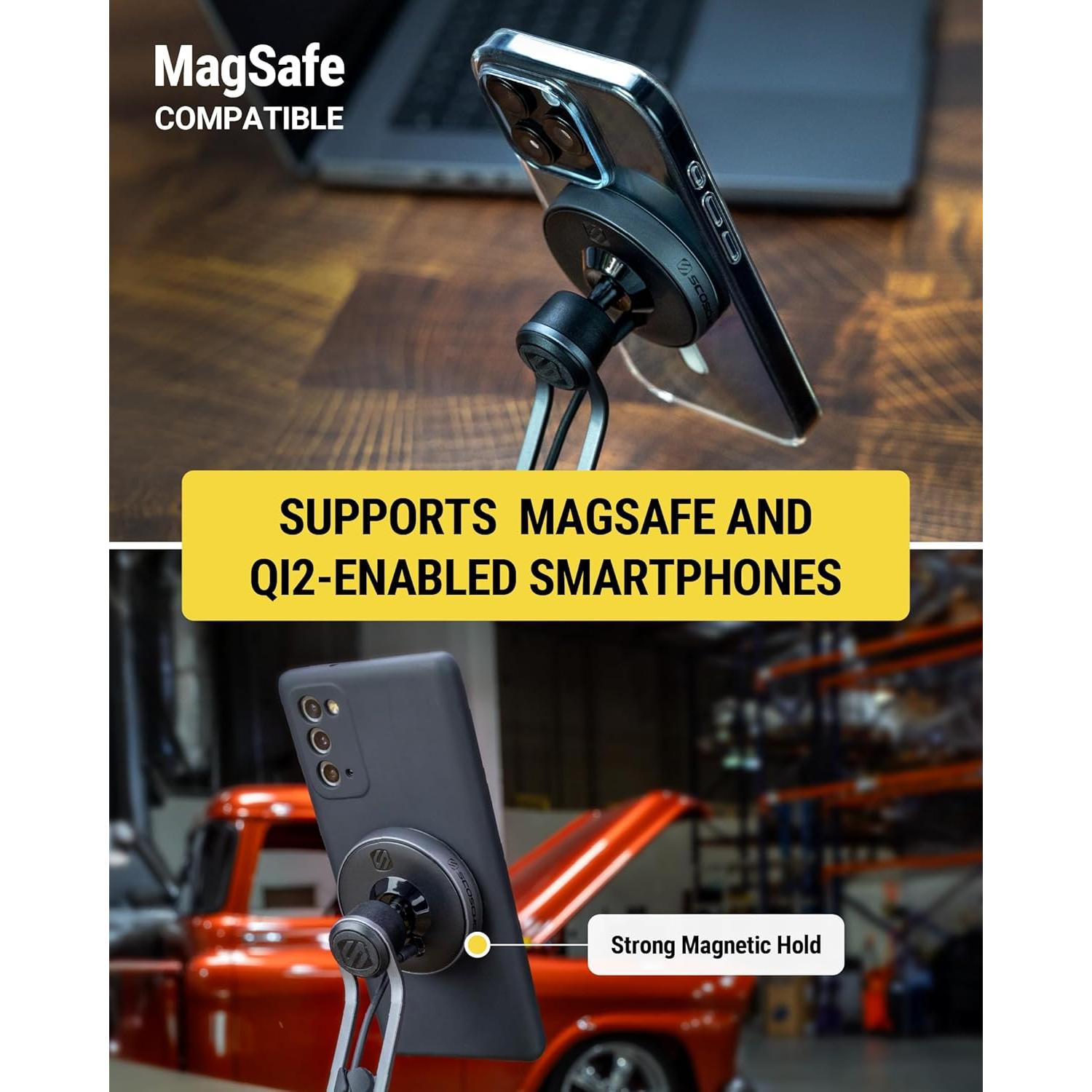 Soporte de Carga Inalámbrico Scosche MagicMount Pro 15W